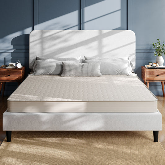 Dream 6 Inch Hybrid Mattress, King Size High Density Foam and Innerspring Mattress in a Box, CertiPur-US Certified Foam Gray