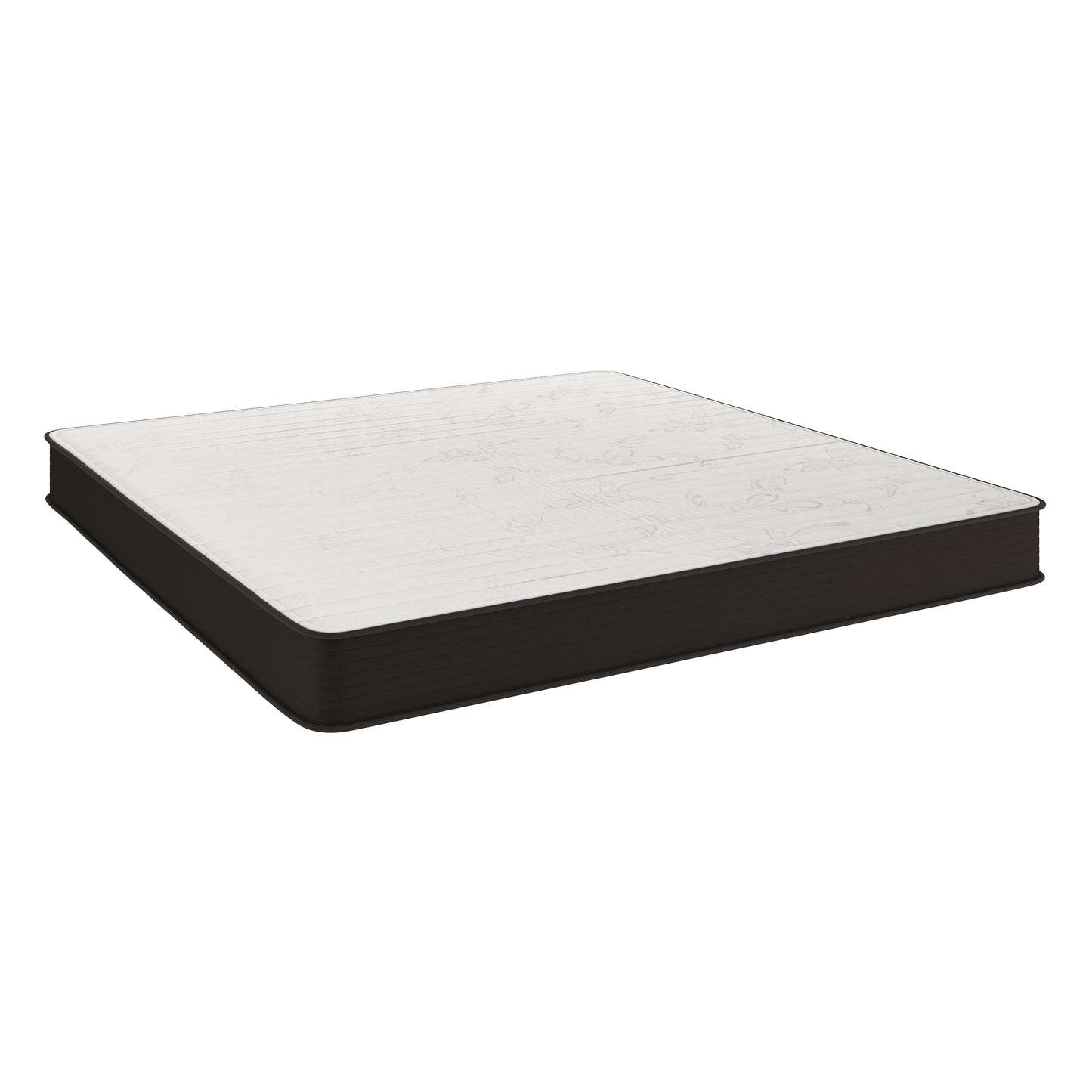 Dream 8 Inch Hybrid Mattress, King Size High Density Foam and Innerspring Mattress in a Box, CertiPur-US Certified Foam Gray