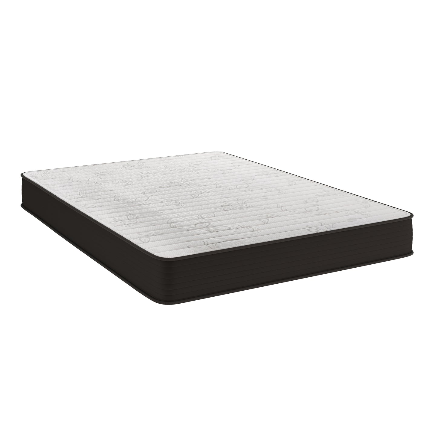 Dream 8 Inch Hybrid Mattress, Queen Size High Density Foam and Innerspring Mattress in a Box, CertiPur-US Certified Foam Gray