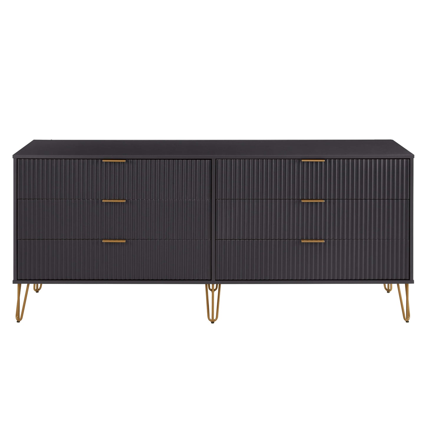 Manhattan Comfort DUMBO Modern 6-Drawer Double Low Dresser