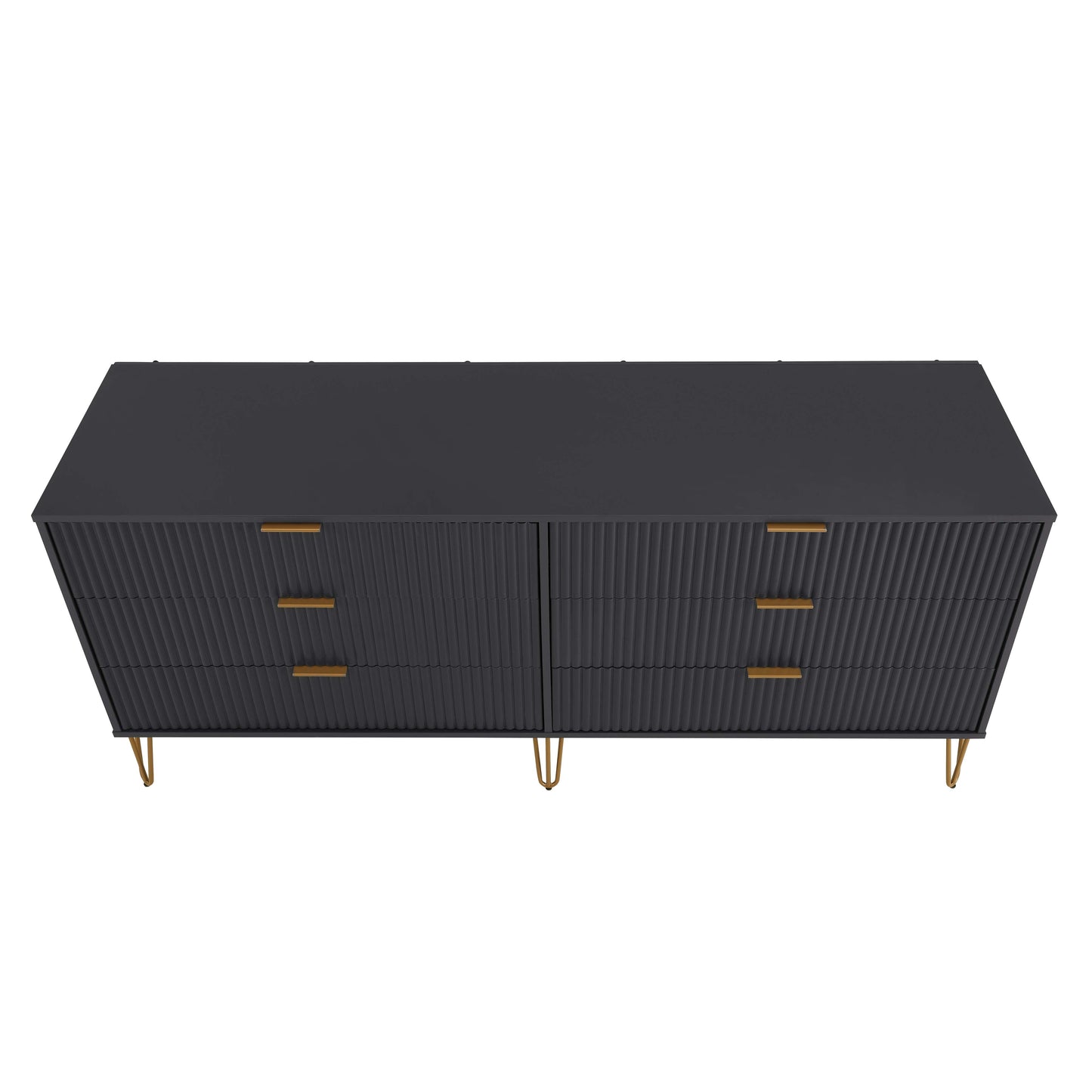 Manhattan Comfort DUMBO Modern 6-Drawer Double Low Dresser