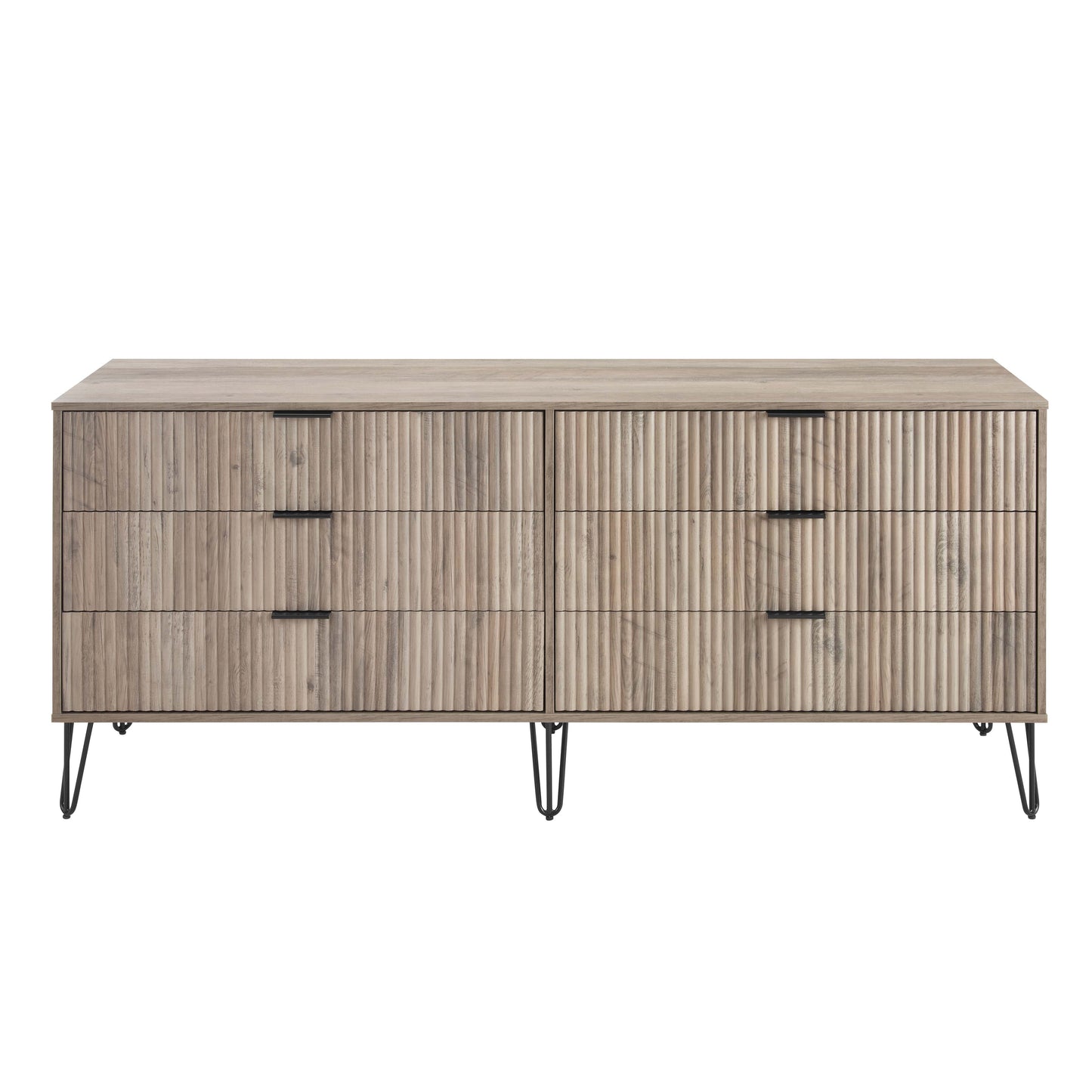 Manhattan Comfort DUMBO Modern 6-Drawer Double Low Dresser