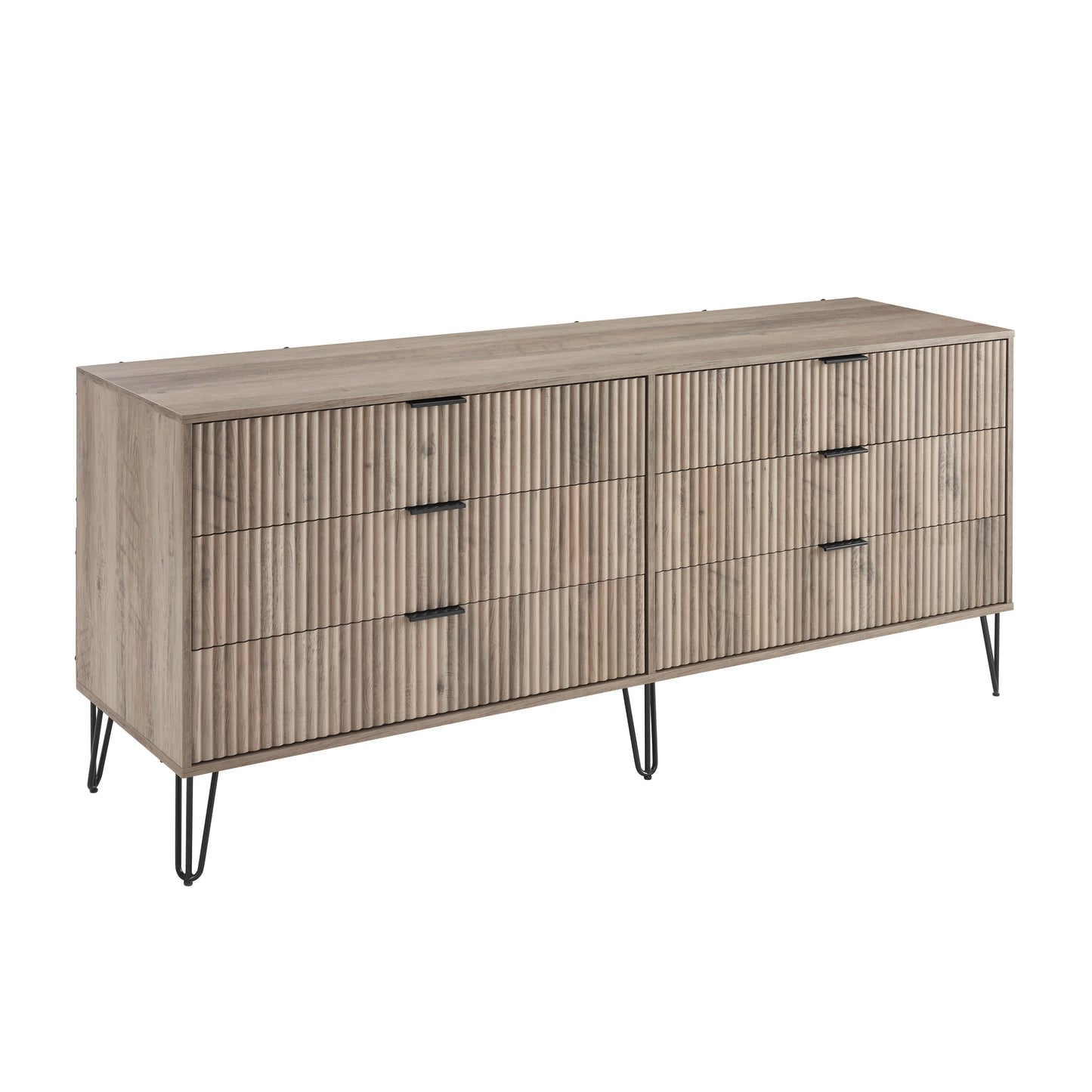 Manhattan Comfort DUMBO Modern 6-Drawer Double Low Dresser