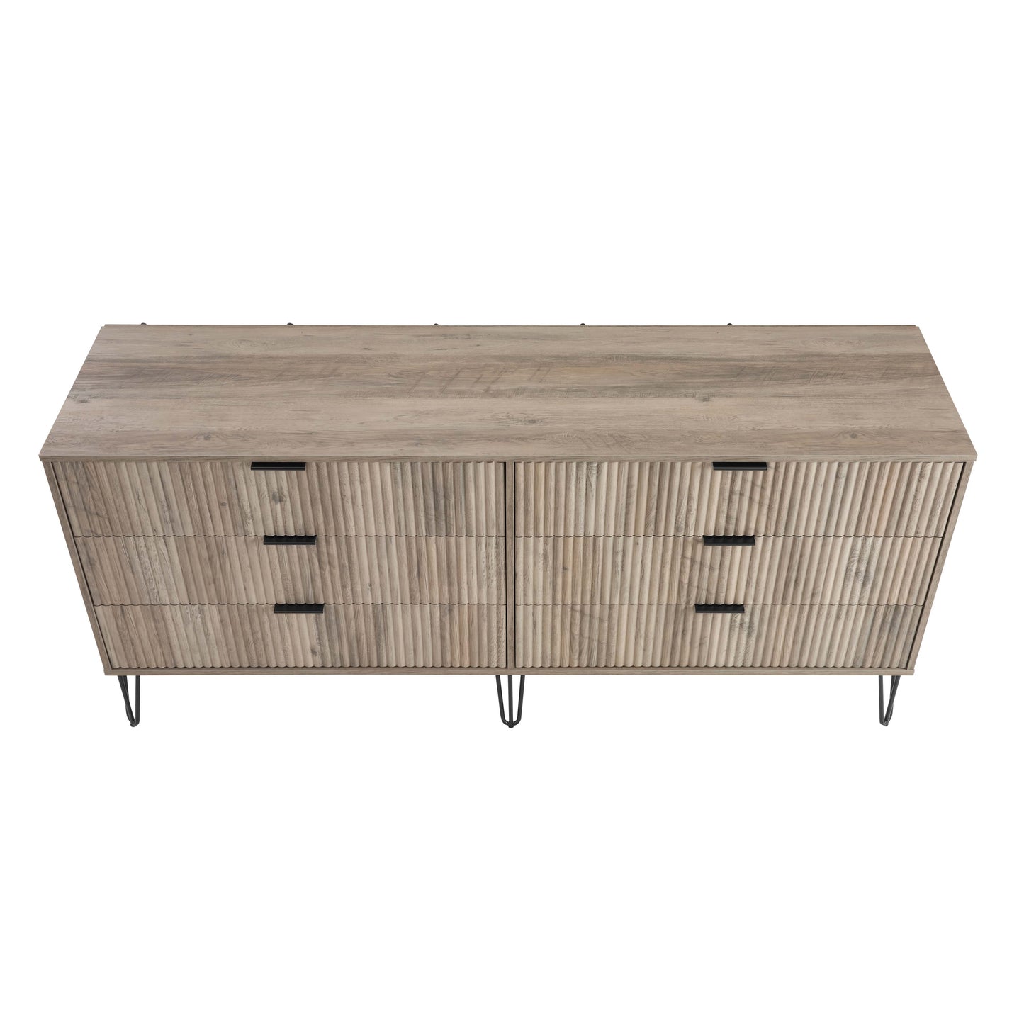 Manhattan Comfort DUMBO Modern 6-Drawer Double Low Dresser
