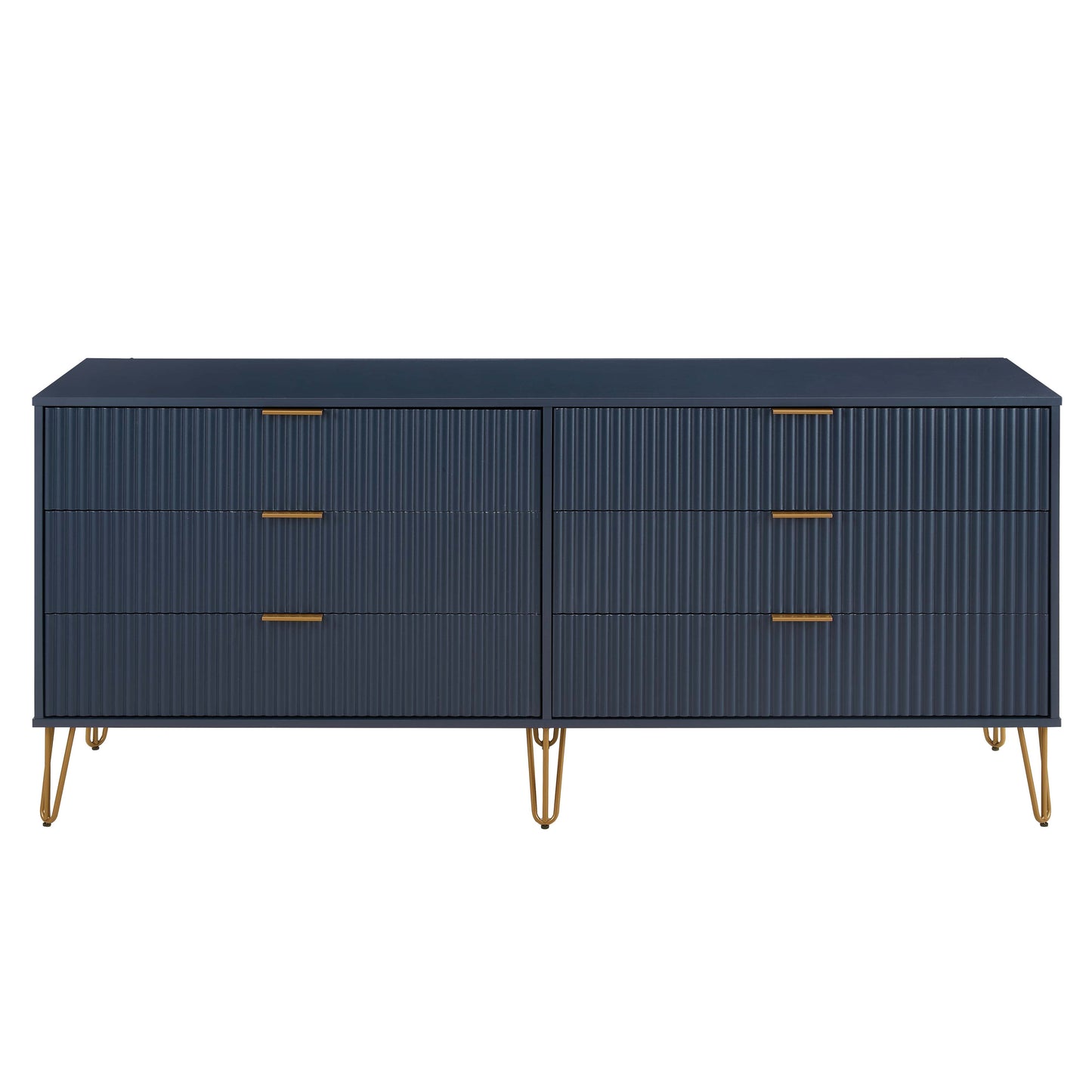 Manhattan Comfort DUMBO Modern 6-Drawer Double Low Dresser