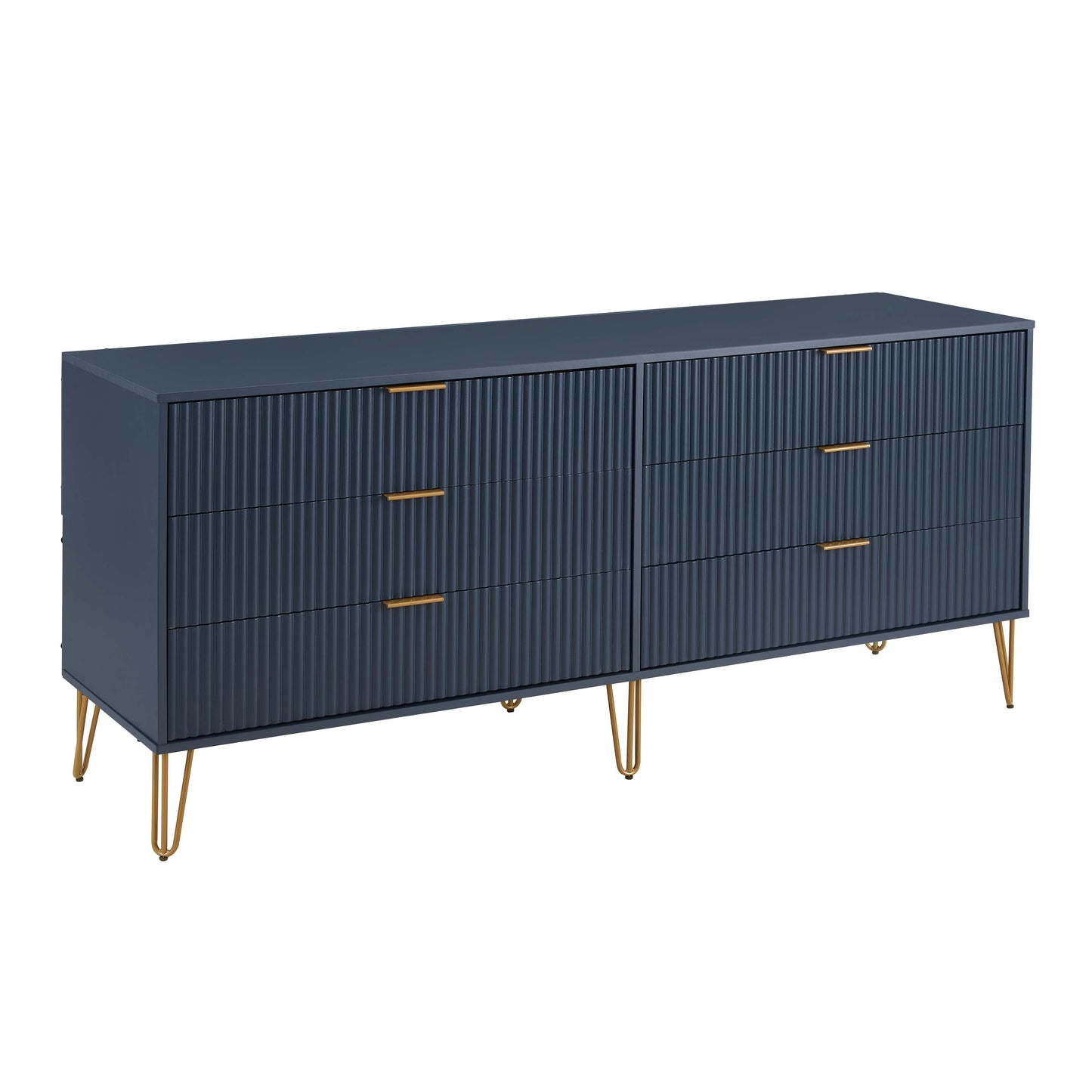 Manhattan Comfort DUMBO Modern 6-Drawer Double Low Dresser