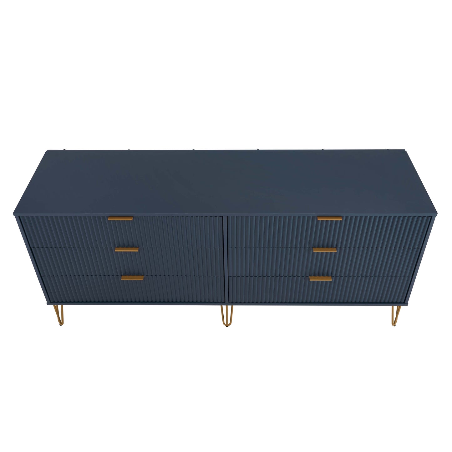 Manhattan Comfort DUMBO Modern 6-Drawer Double Low Dresser