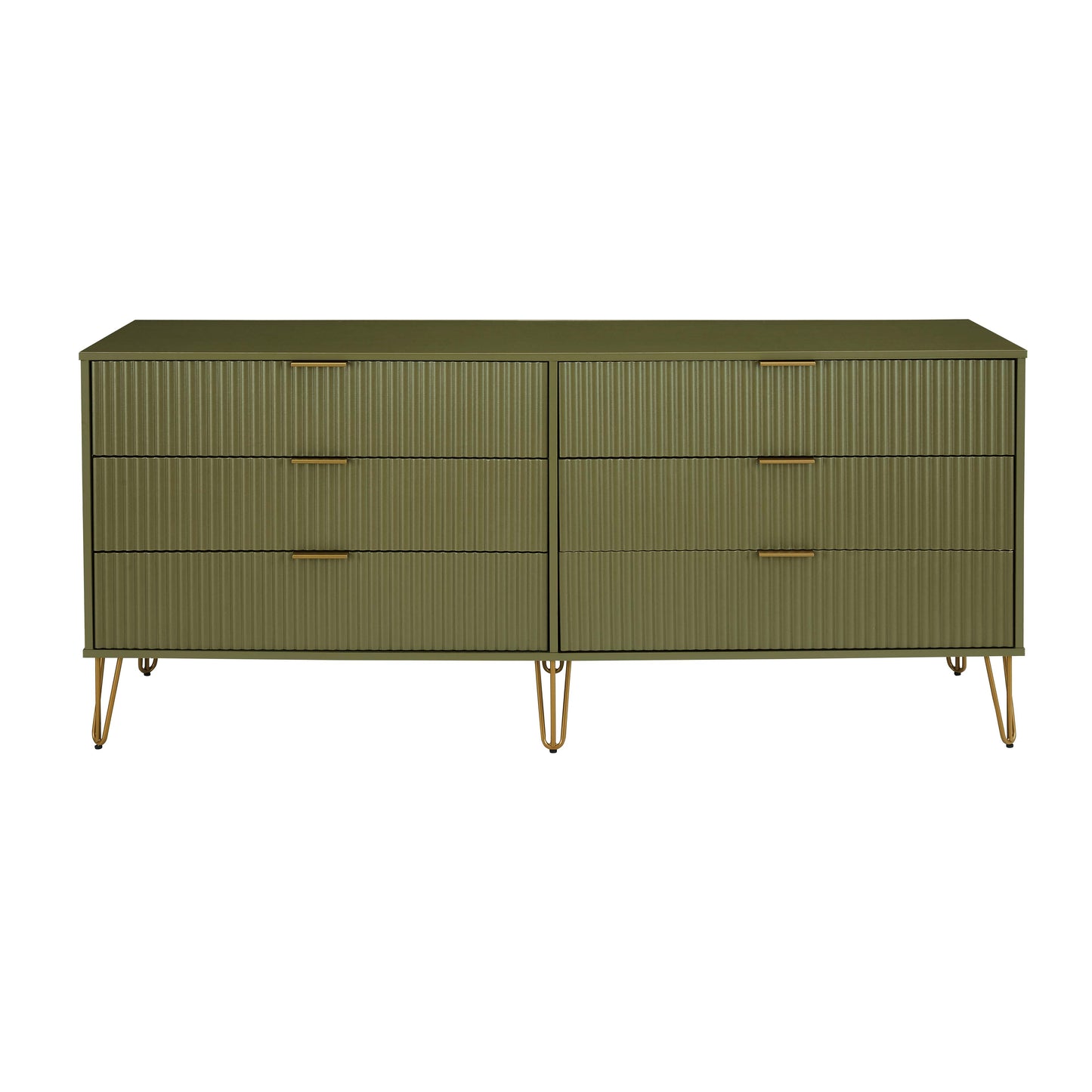 Manhattan Comfort DUMBO Modern 6-Drawer Double Low Dresser