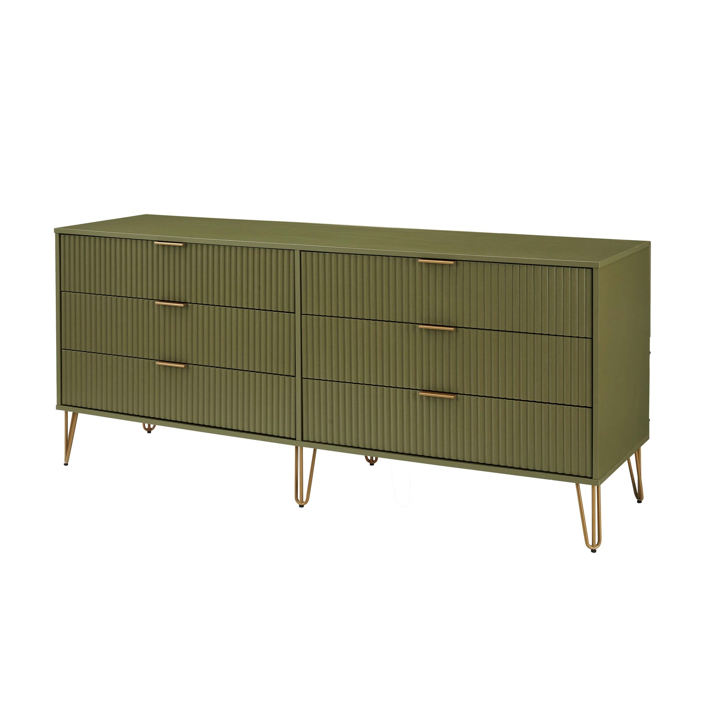 Manhattan Comfort DUMBO Modern 6-Drawer Double Low Dresser