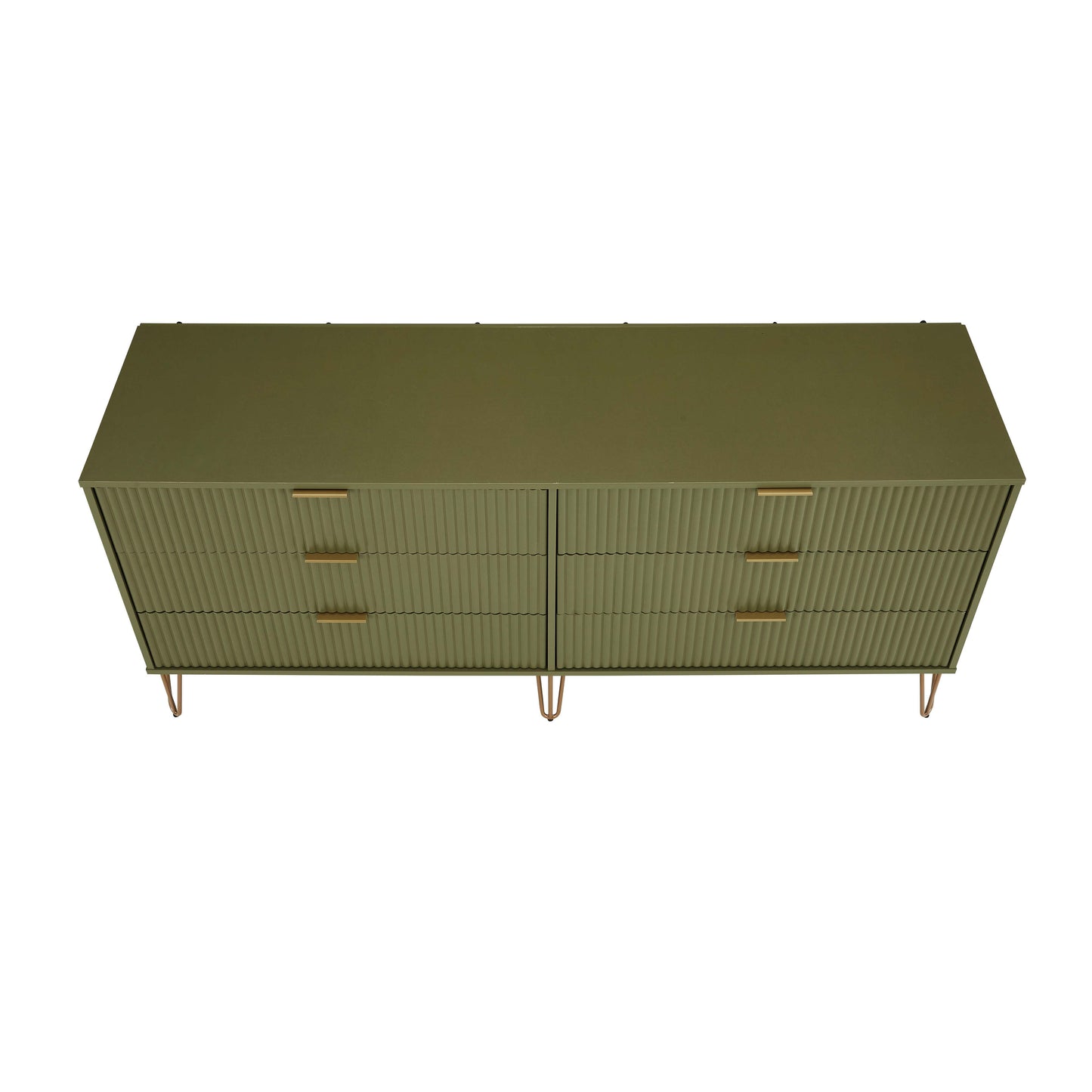 Manhattan Comfort DUMBO Modern 6-Drawer Double Low Dresser