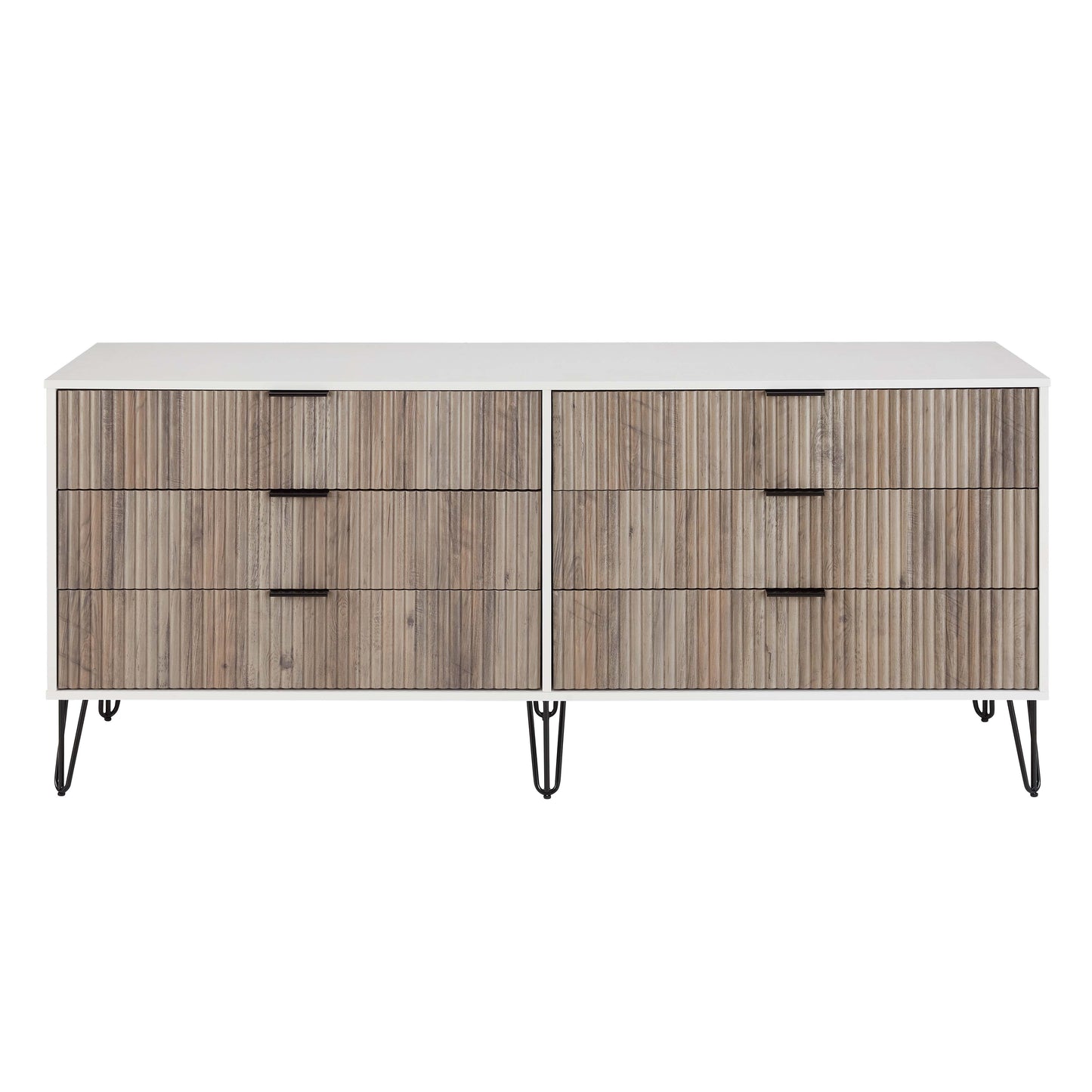 Manhattan Comfort DUMBO Modern 6-Drawer Double Low Dresser