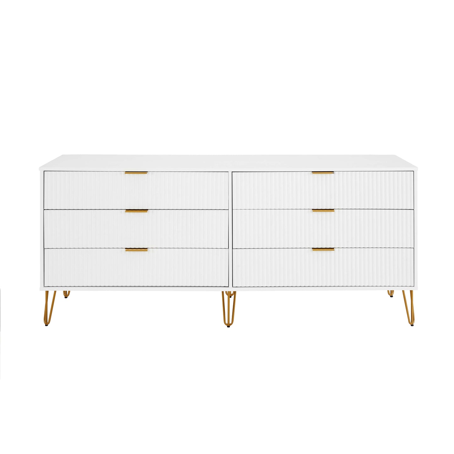 Manhattan Comfort DUMBO Modern 6-Drawer Double Low Dresser