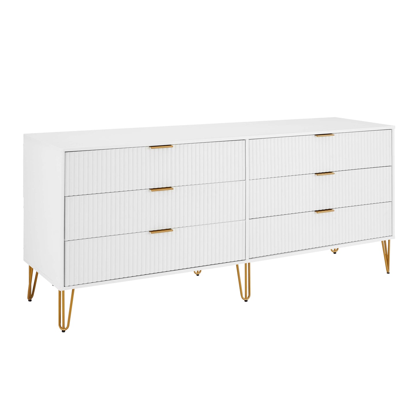 Manhattan Comfort DUMBO Modern 6-Drawer Double Low Dresser