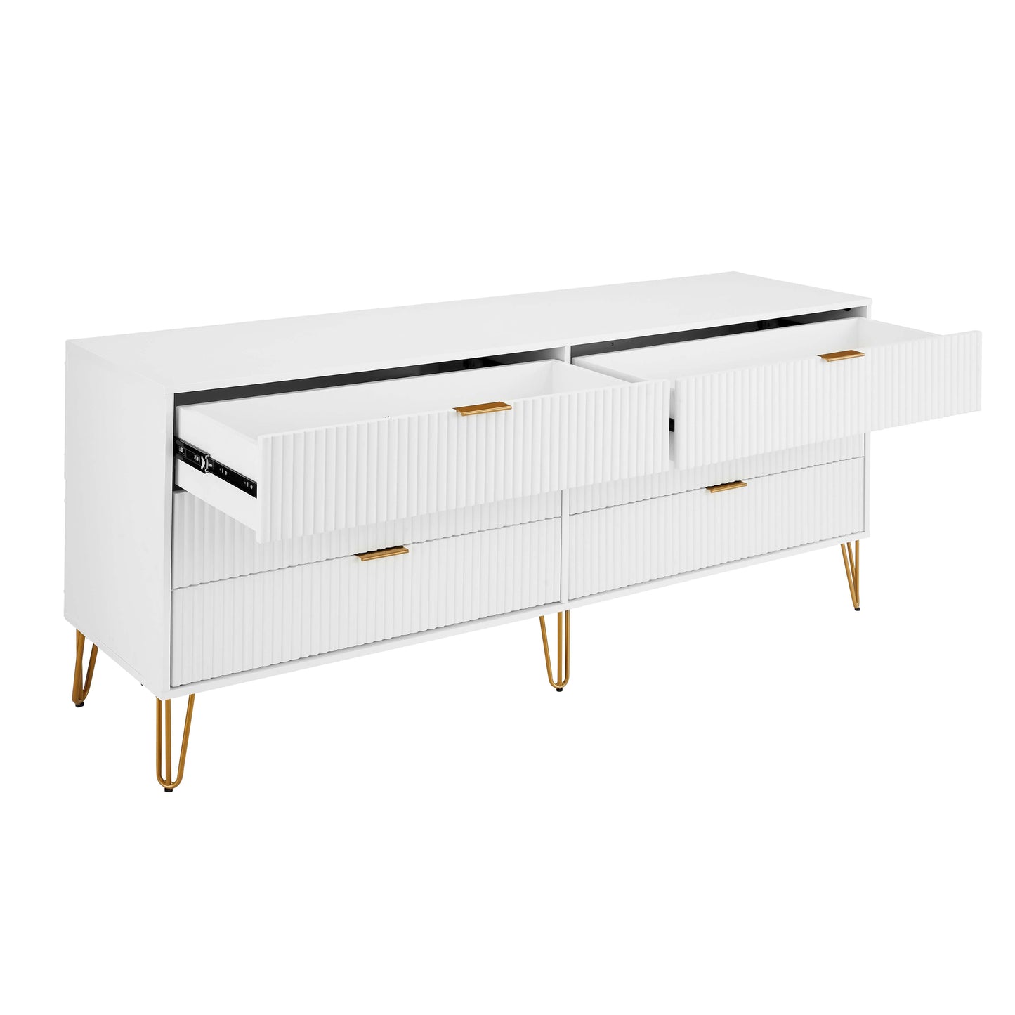 Manhattan Comfort DUMBO Modern 6-Drawer Double Low Dresser