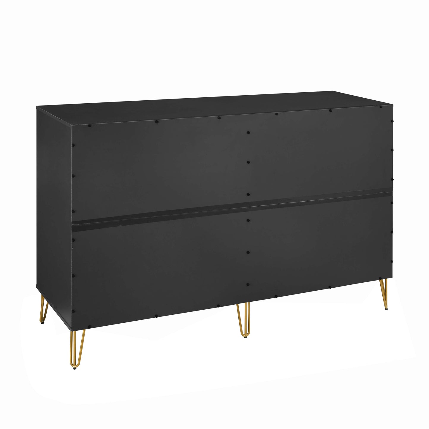 Manhattan Comfort DUMBO Modern 10-Drawer Double Tall Dresser in Black DR004-BK