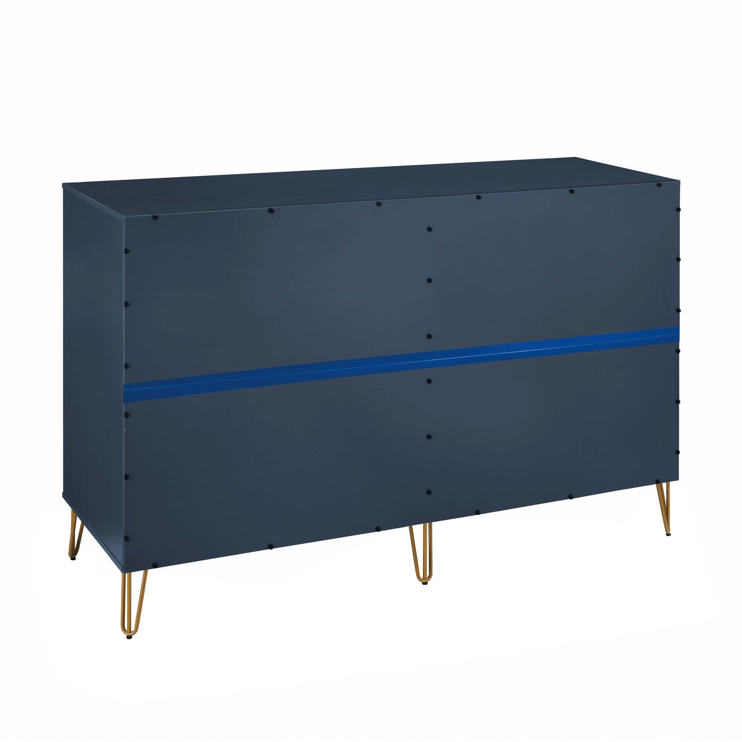Manhattan Comfort DUMBO Modern 10-Drawer Double Tall Dresser in Midnight Blue DR004-MB