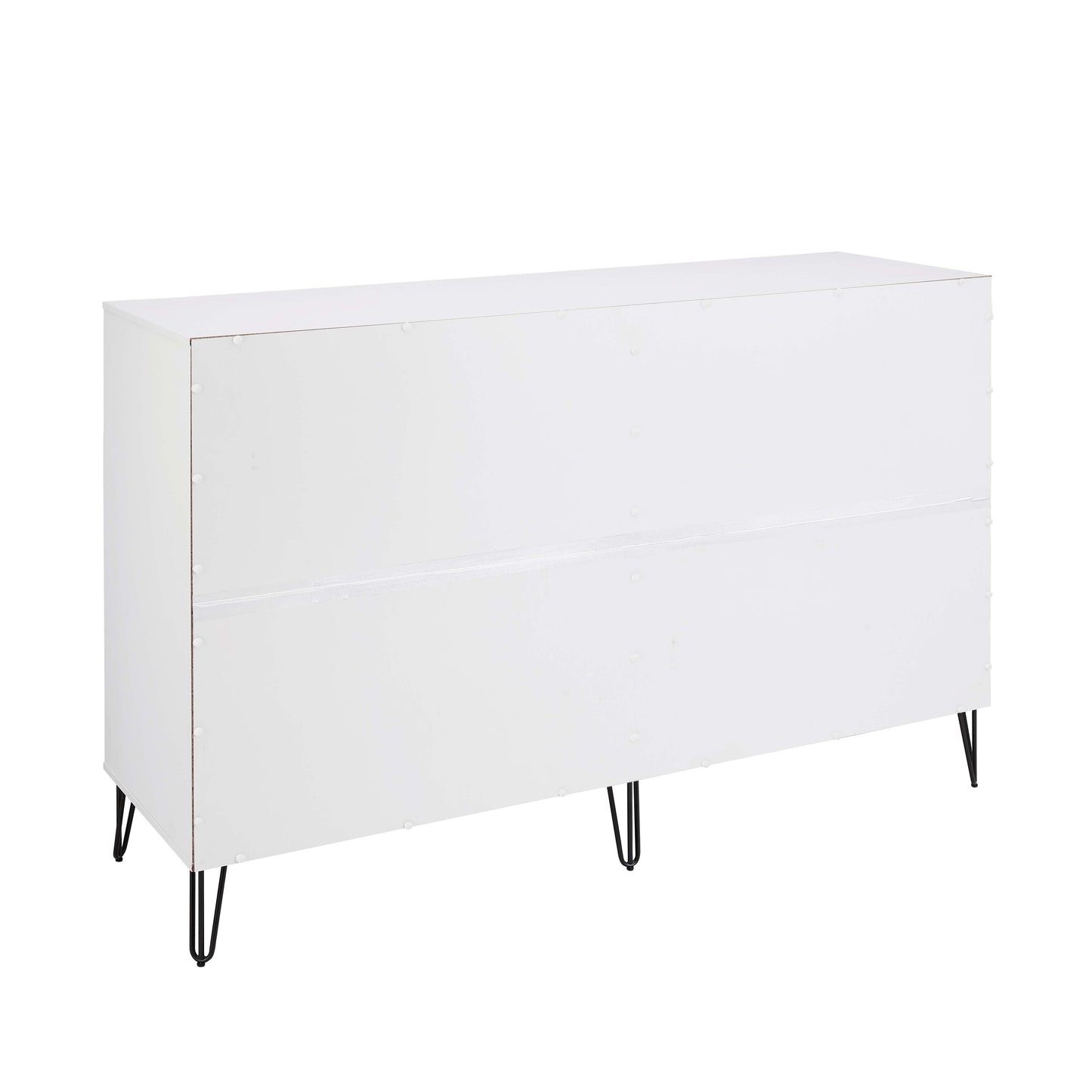 Manhattan Comfort DUMBO Modern 10-Drawer Double Tall Dresser in White and Grey DR004-WG