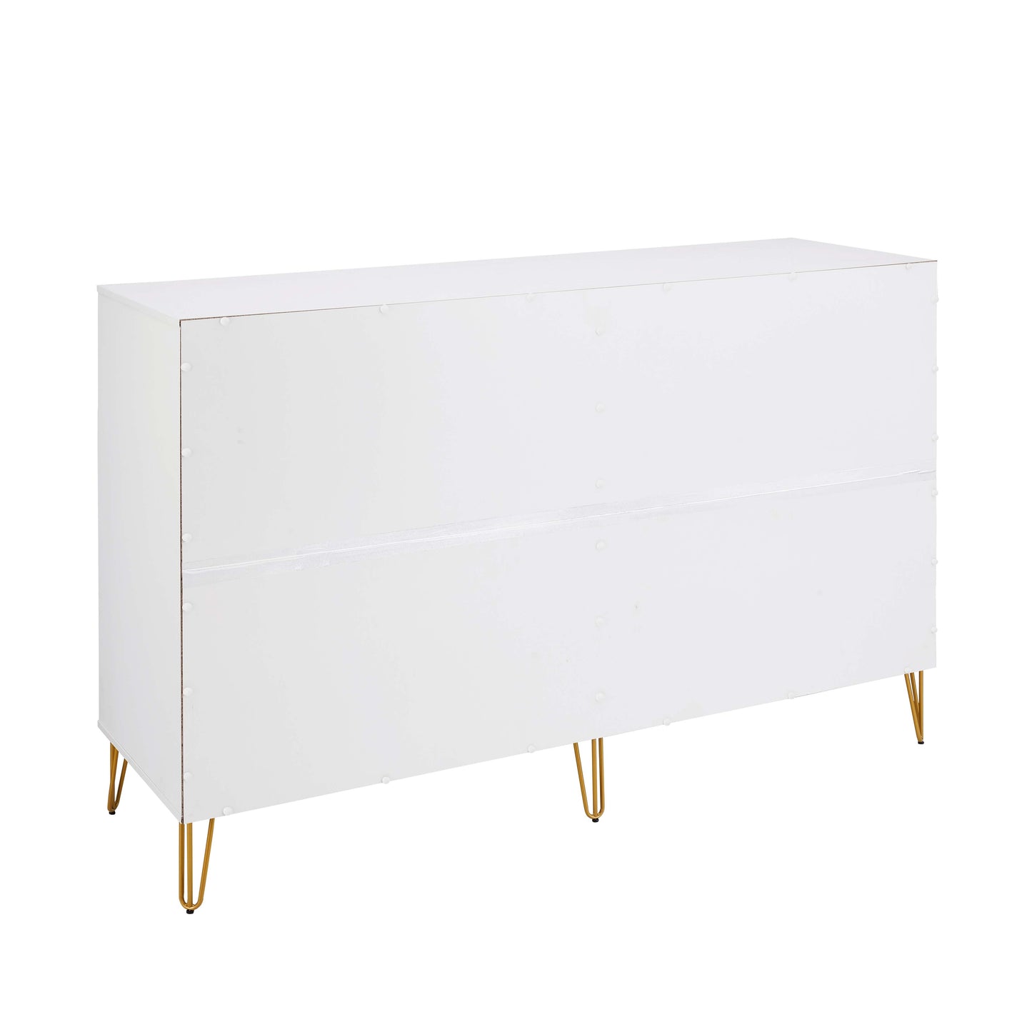 Manhattan Comfort DUMBO Modern 10-Drawer Double Tall Dresser in White DR004-WH