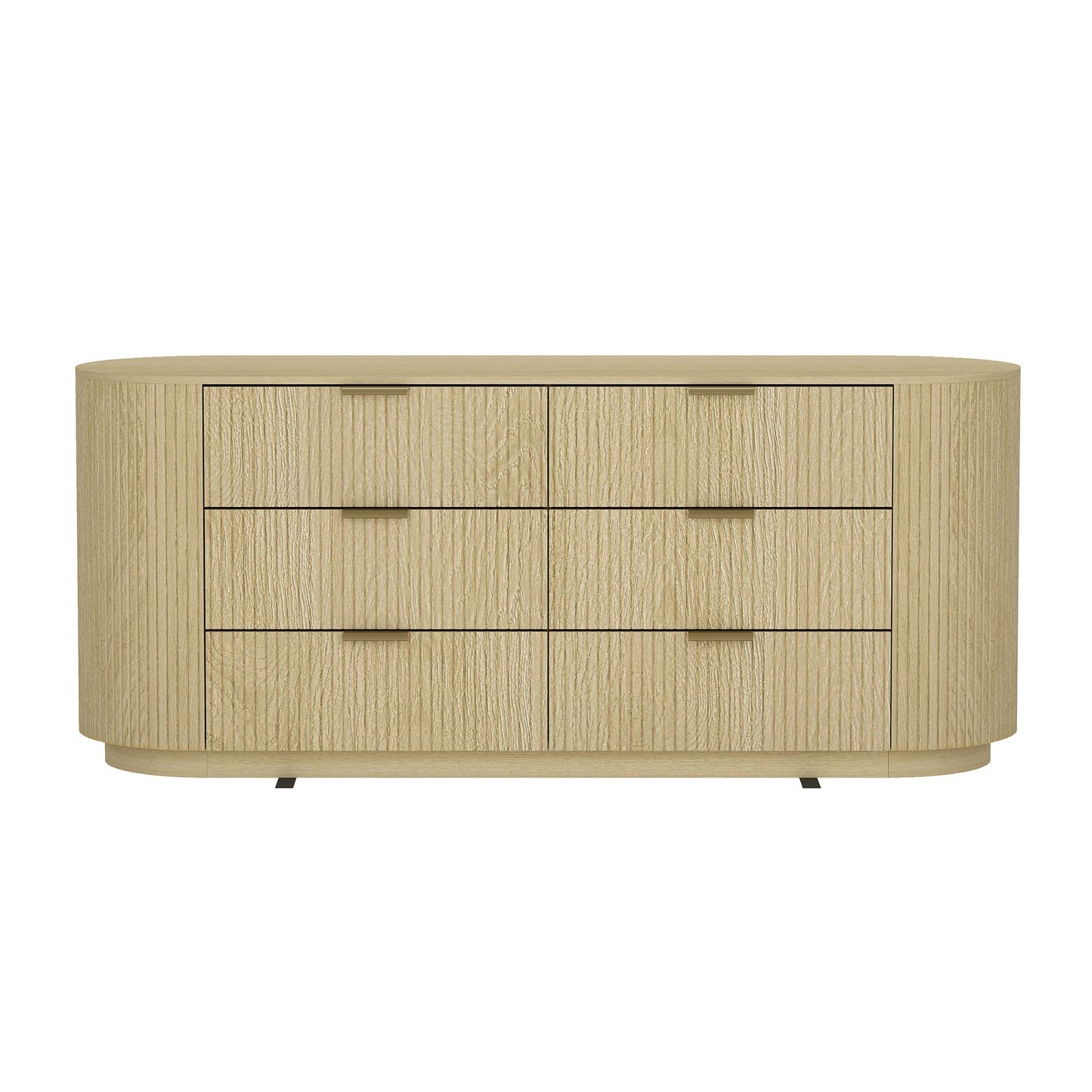 Olivia Modern 71" Dresser in Natural Oak (6-Drawer) DR010-GNO