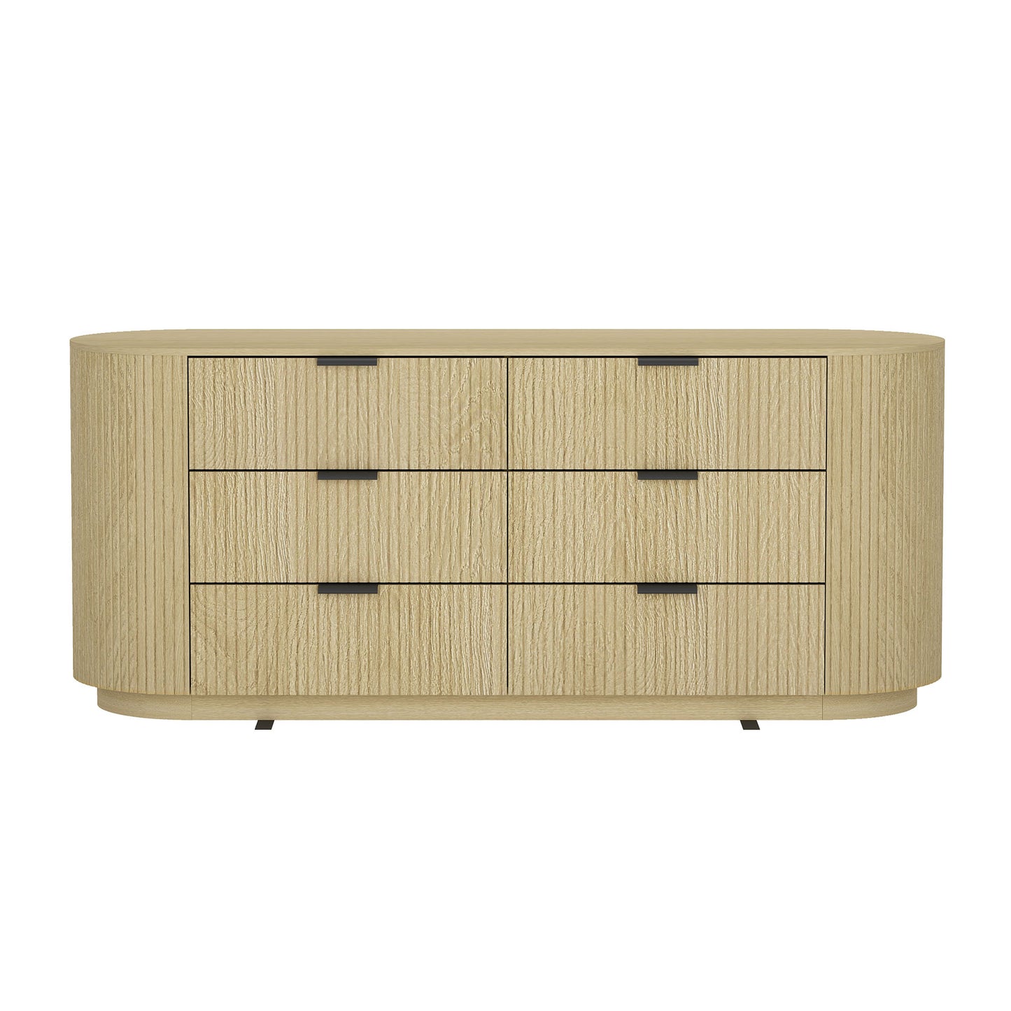 Olivia Modern 71" Dresser in Natural Oak (6-Drawer) DR010-NO