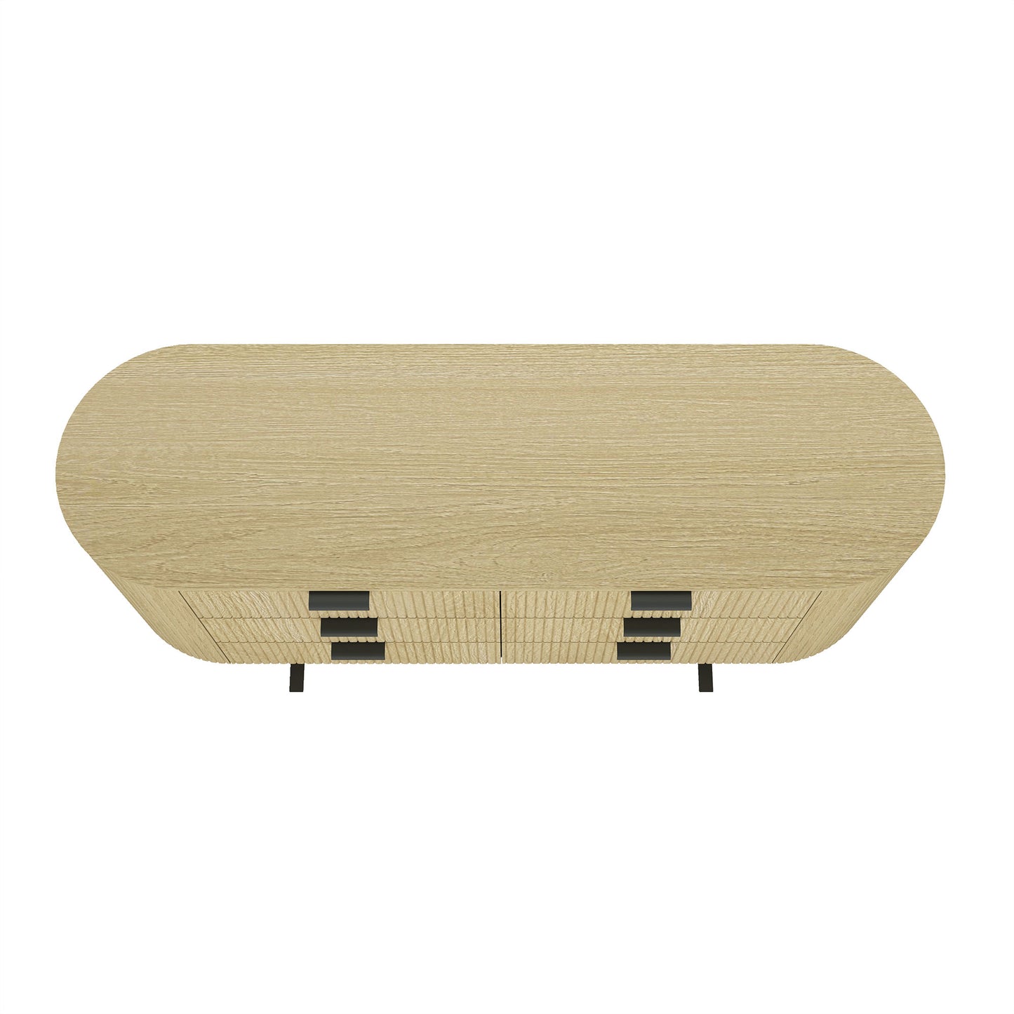 Olivia Modern 71" Dresser in Natural Oak (6-Drawer) DR010-NO