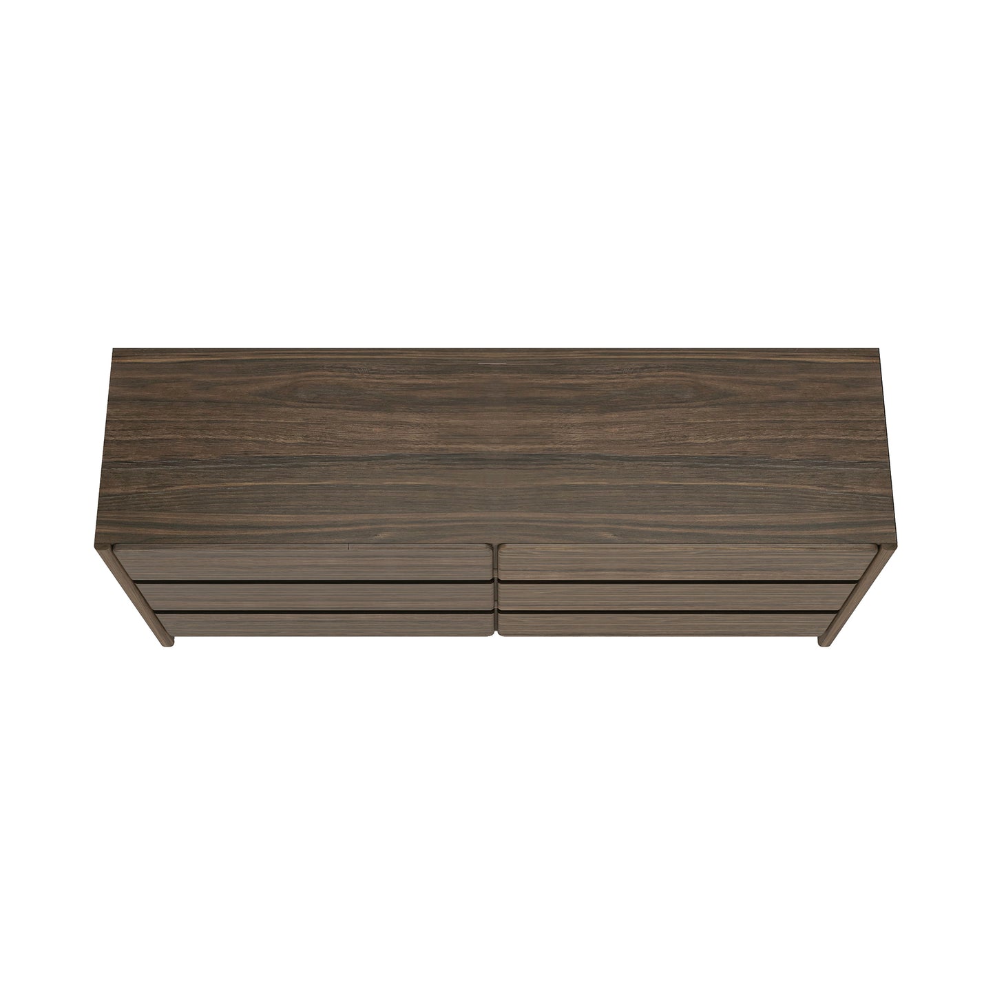 Linda Modern 72" Dresser in Walnut Brown (6-Drawer) DR011-BR