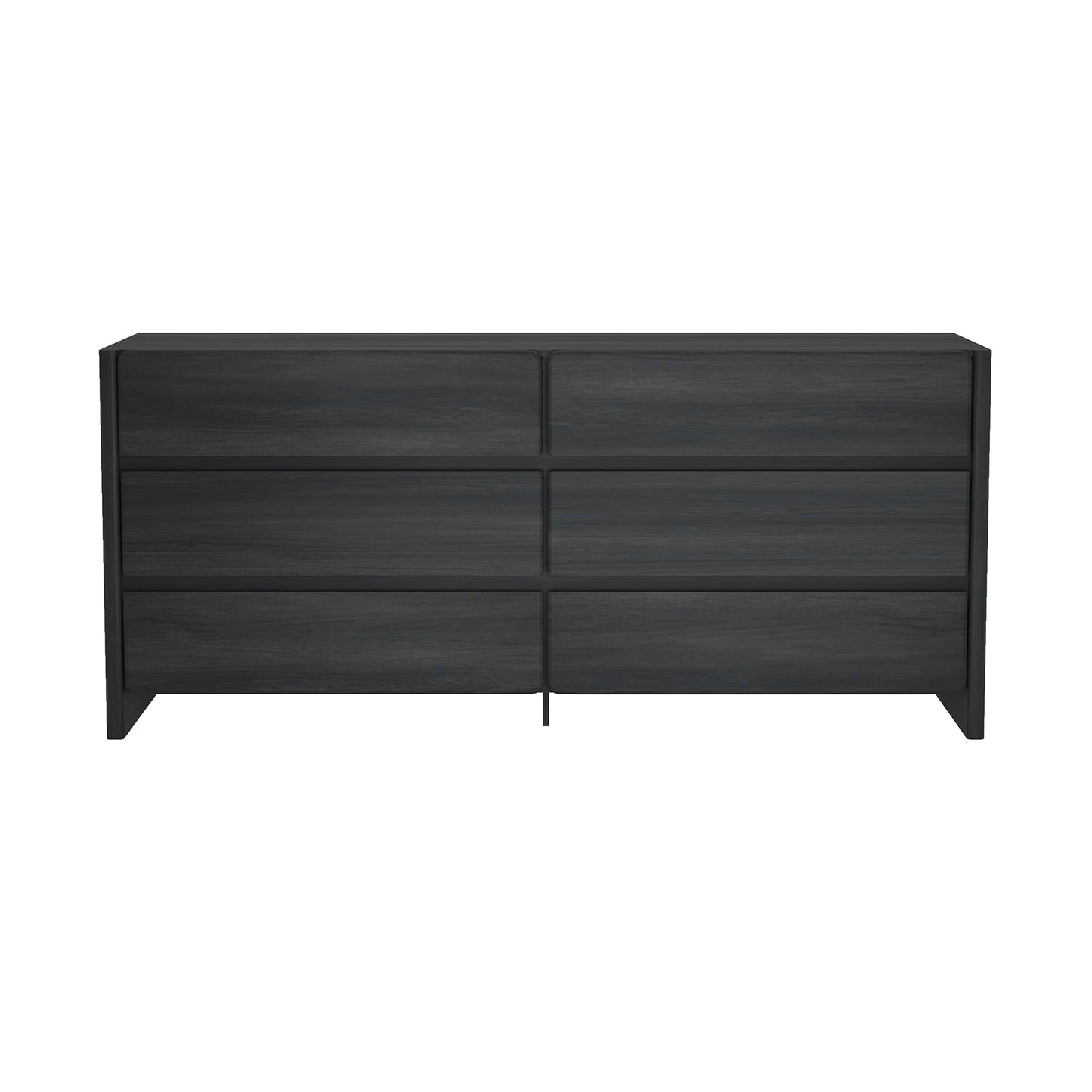 Linda Modern 72" Dresser in Charcoal Gray (6-Drawer) DR011-GY