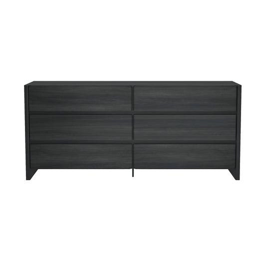 Linda Modern 72" Dresser in Charcoal Gray (6-Drawer) DR011-GY