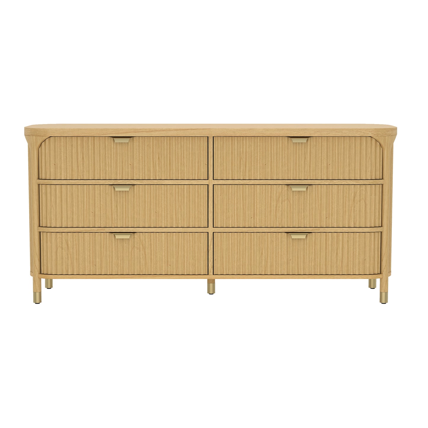 Park Contemporary 68" Dresser in Natural (6-Drawer) DR1526-1