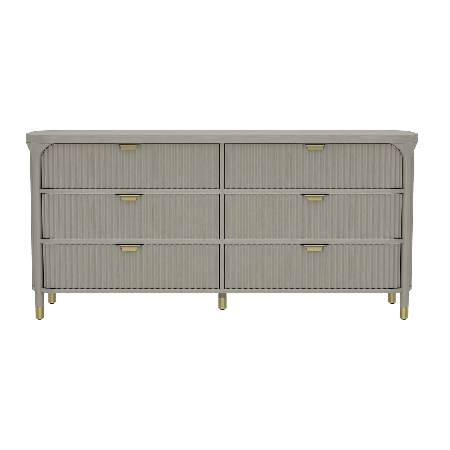 Park Contemporary 68" Dresser in Gray (6-Drawer) DR1526-2