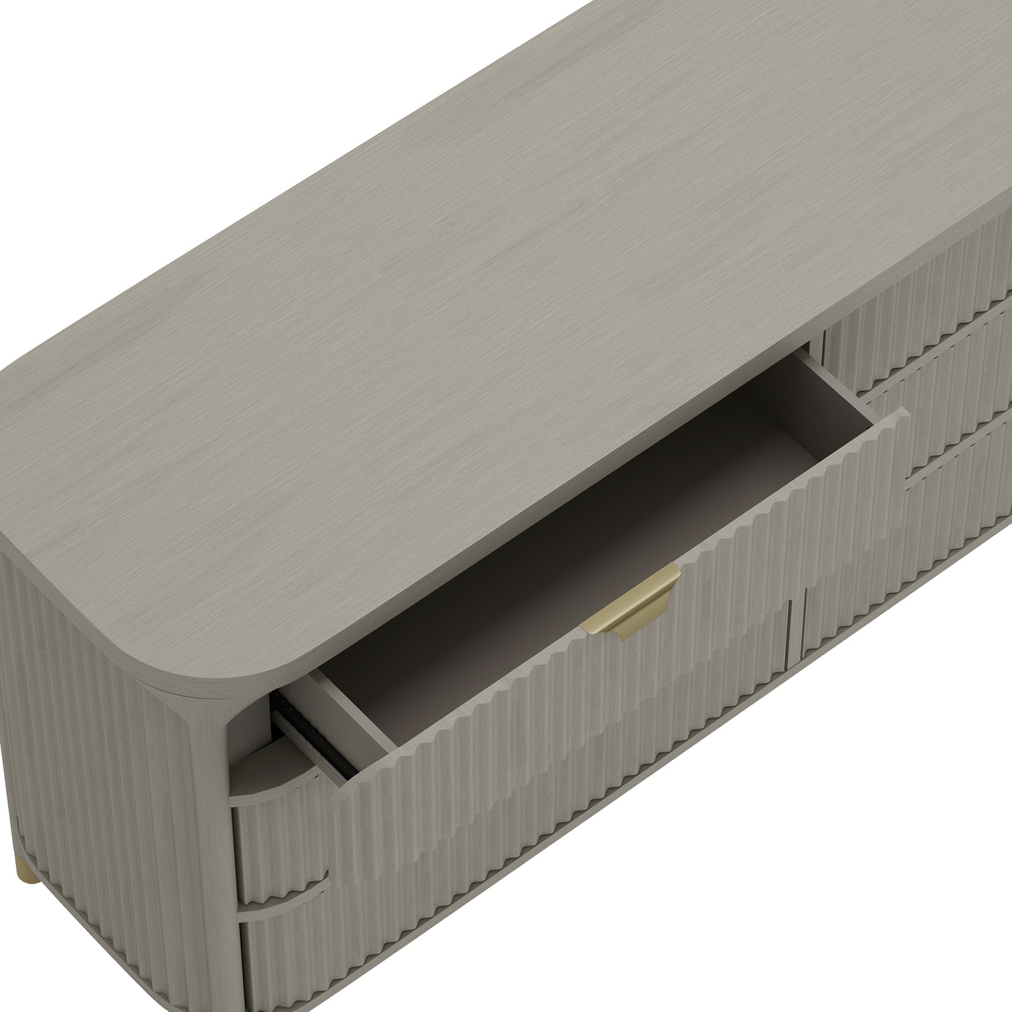 Park Contemporary 68" Dresser in Gray (6-Drawer) DR1526-2