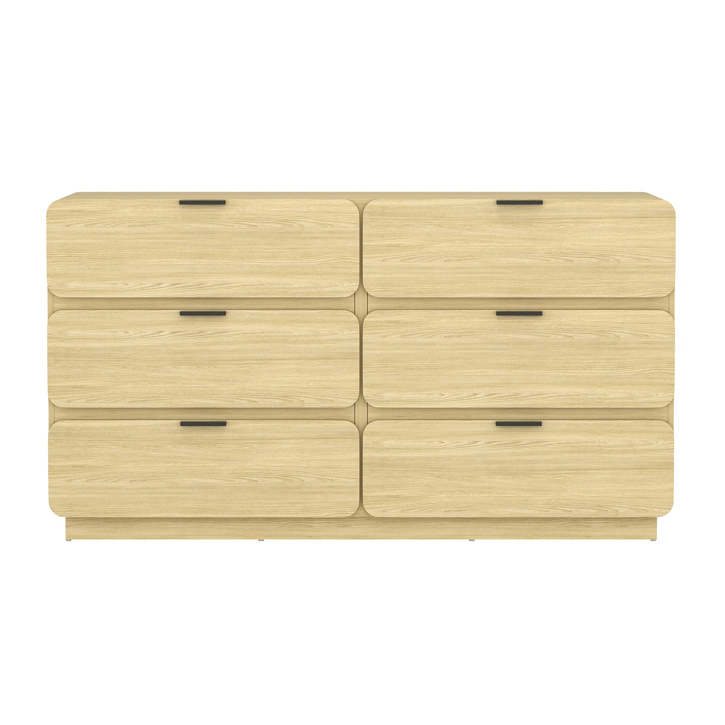 Chrystie Contemporary Modern 60" Dresser in Natural (6-Drawer) DR1606-1