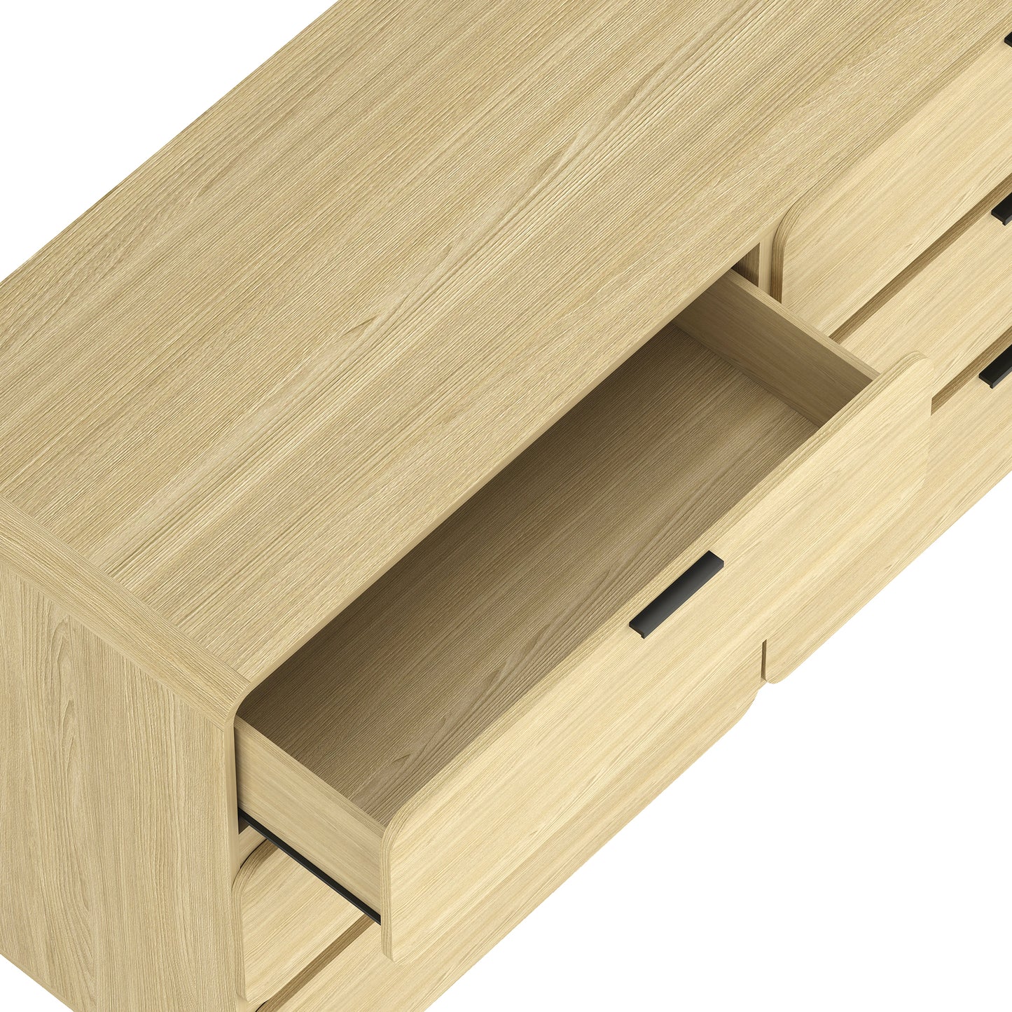 Chrystie Contemporary Modern 60" Dresser in Natural (6-Drawer) DR1606-1