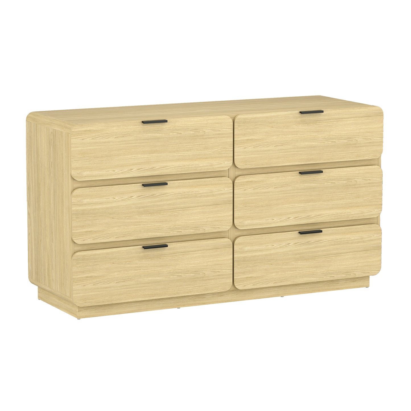 Chrystie Contemporary Modern 60" Dresser in Natural (6-Drawer) DR1606-1