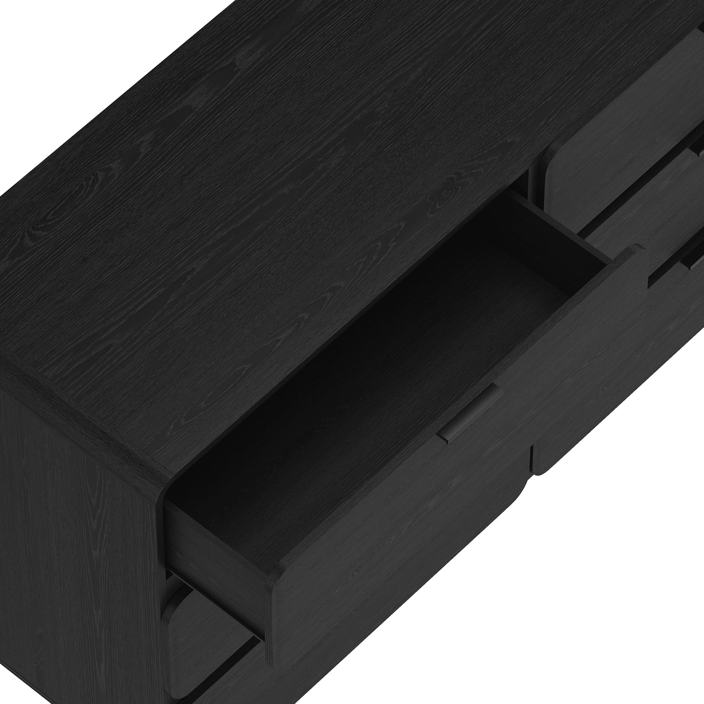 Chrystie Contemporary Modern 60" Dresser in Black (6-Drawer) DR1606-2