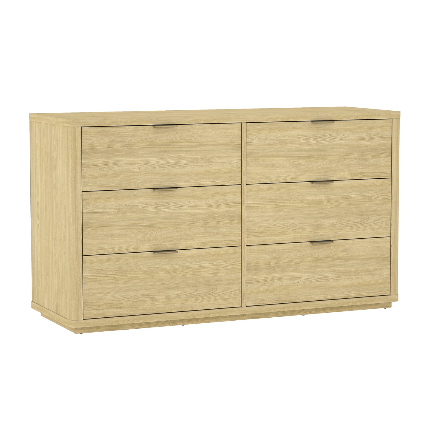 Evalyn Modern 60" Dresser in Natural (6-Drawer) DR1607-1