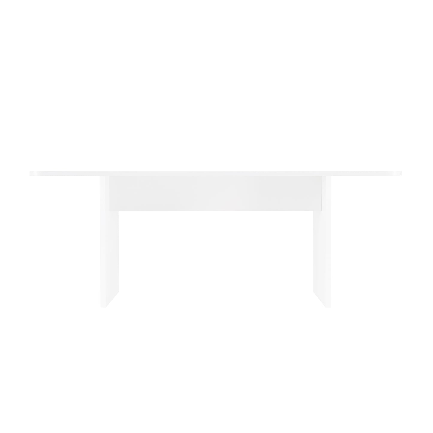 Ella Modern 79" Dining Table in White DT006-WH