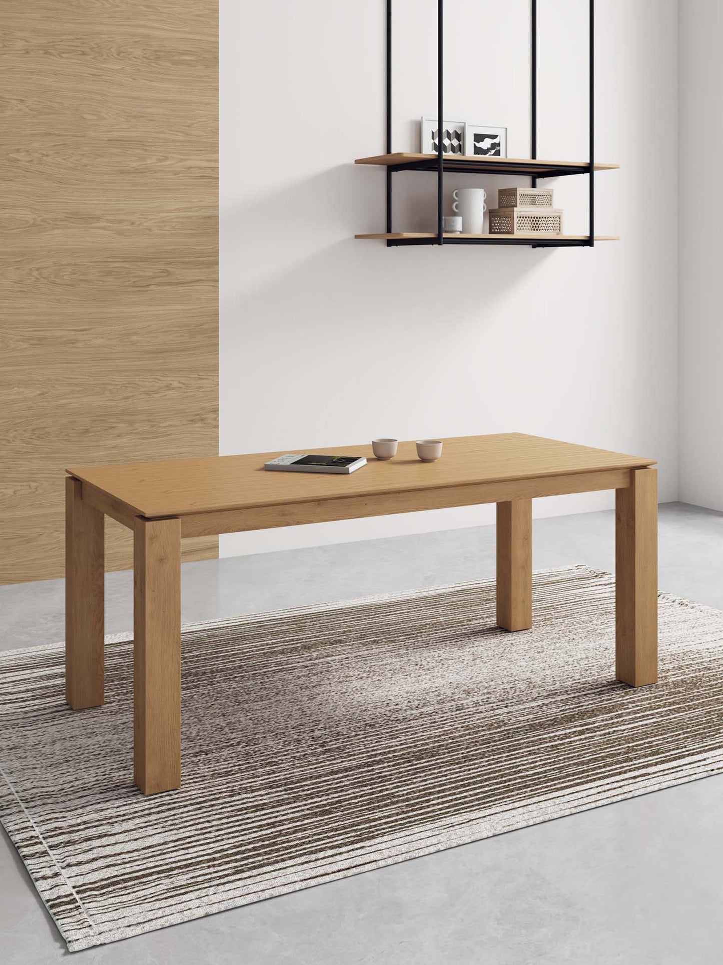 Rockaway Modern Industry Chic 71" Dining Table in Natural DT02-NA