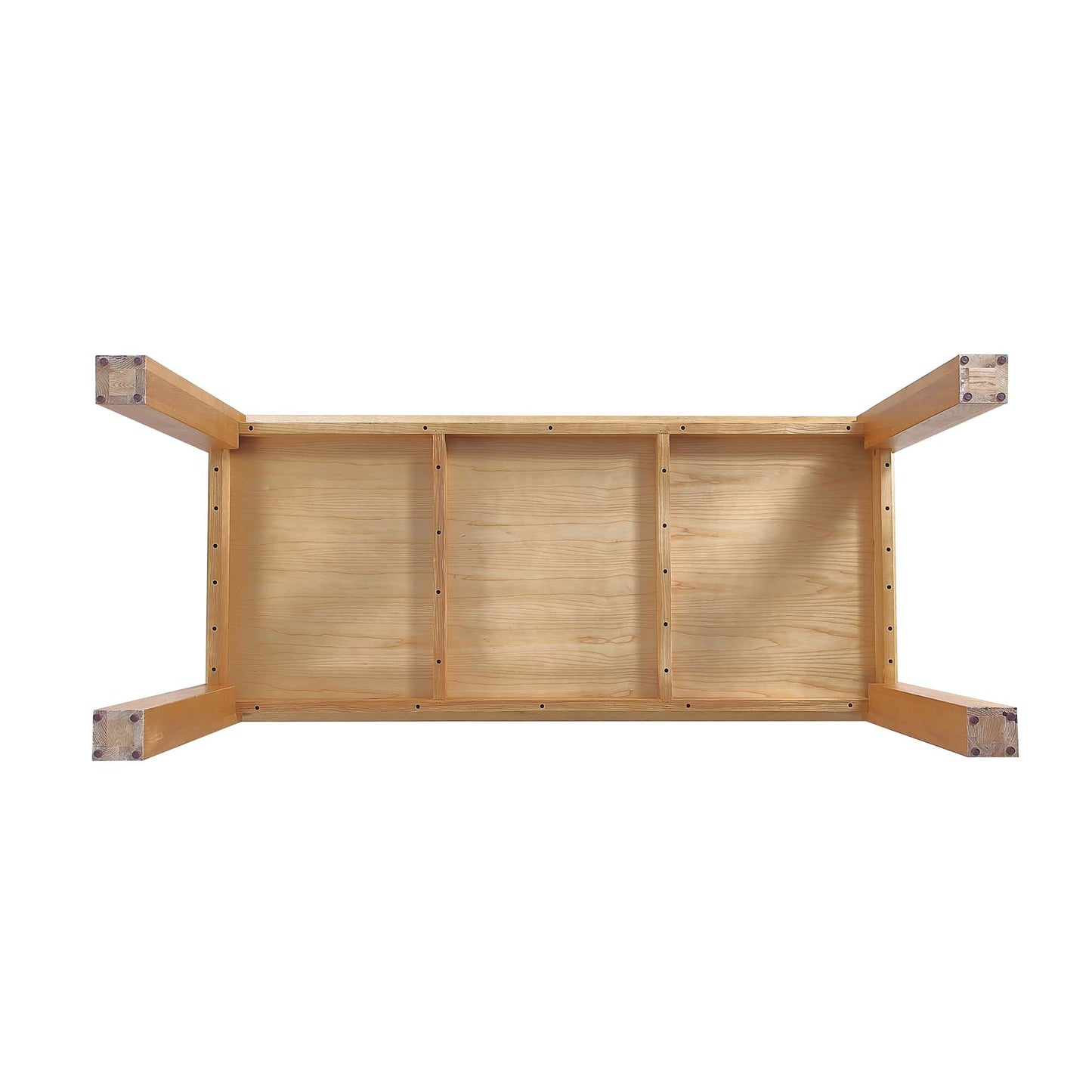 Manhattan Comfort Rockaway Modern 70.86 Solid Wood Dining Table in Nature DT02-NA