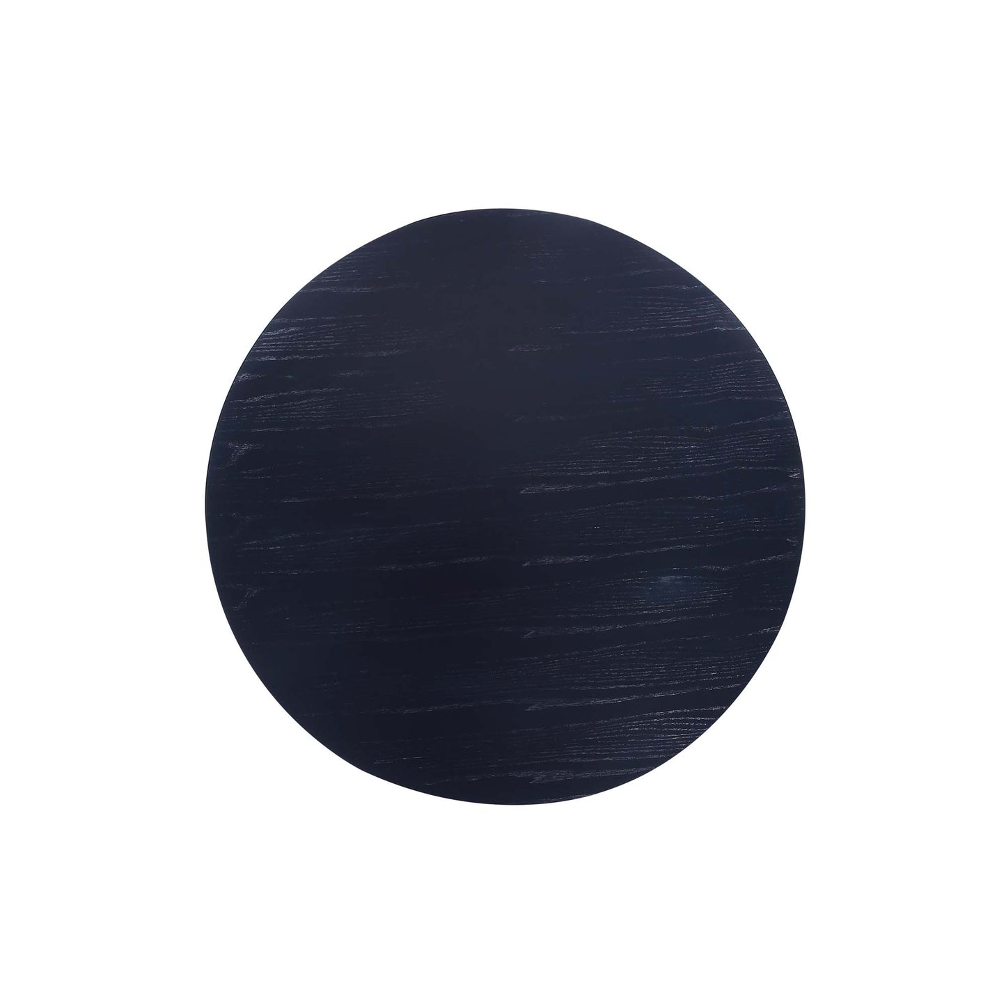 Hathaway Modern Industry Chic 59" Round Dining Table in Black DT05-BK
