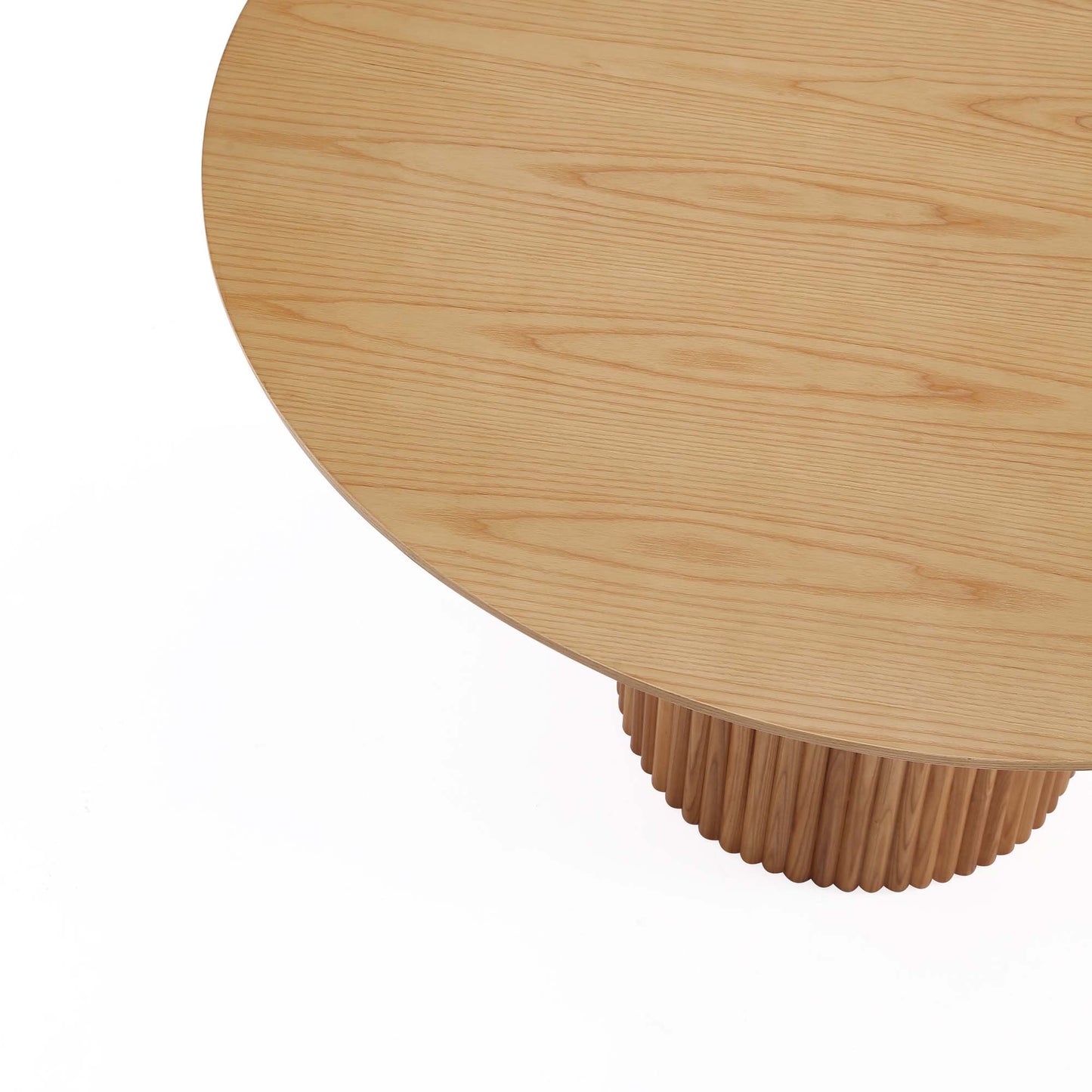 Manhattan Comfort Hathaway Modern 59.05 Solid Wood Round Dining Table in Nature DT05-NA