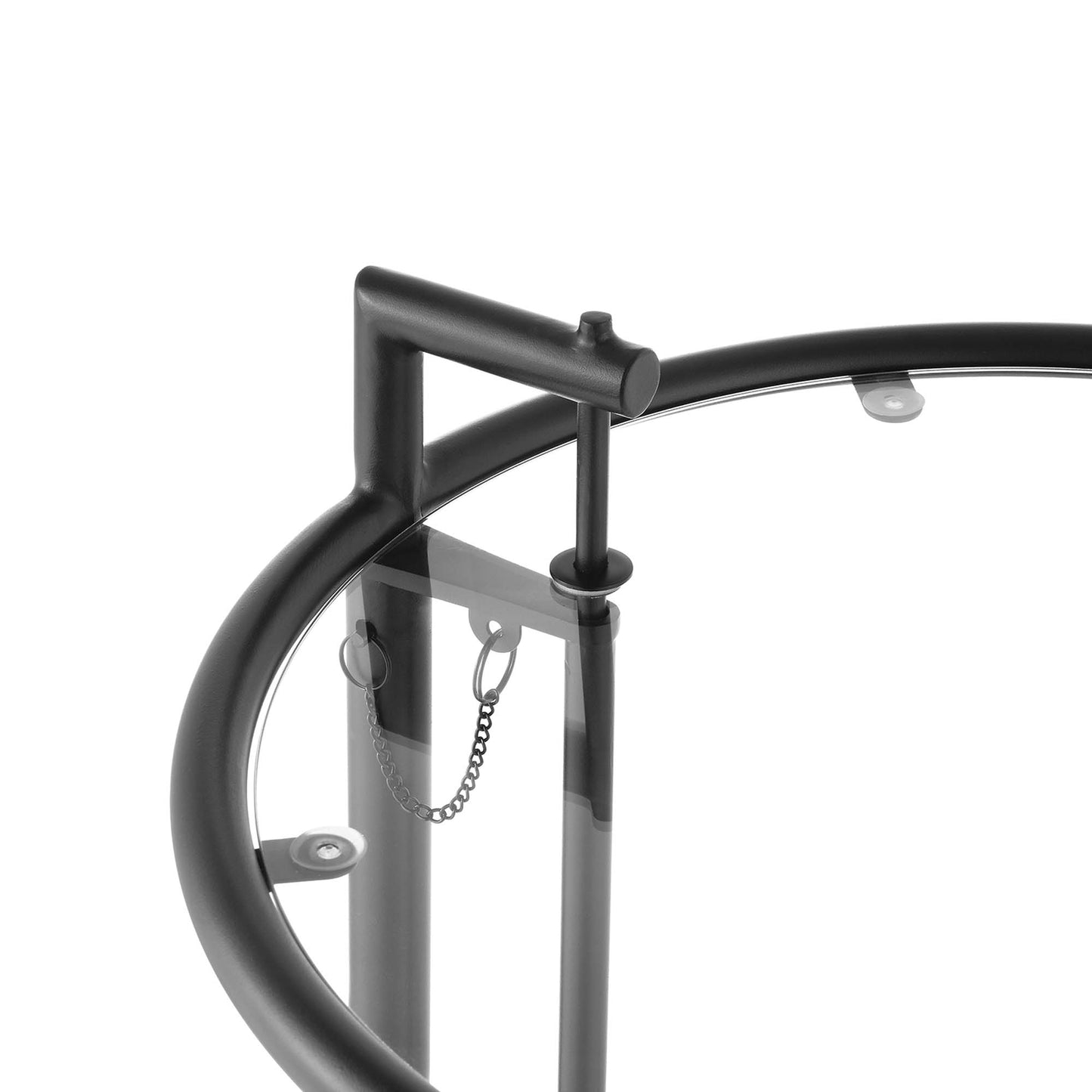 Eileen Gray Metal Side Table by Modway EEI-125-BLK