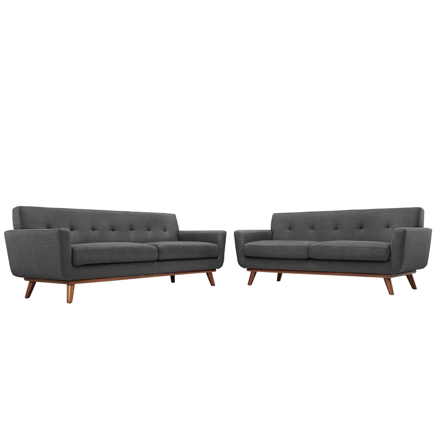 Engage Loveseat and Sofa Set of 2 by Modway EEI-1348-DOR