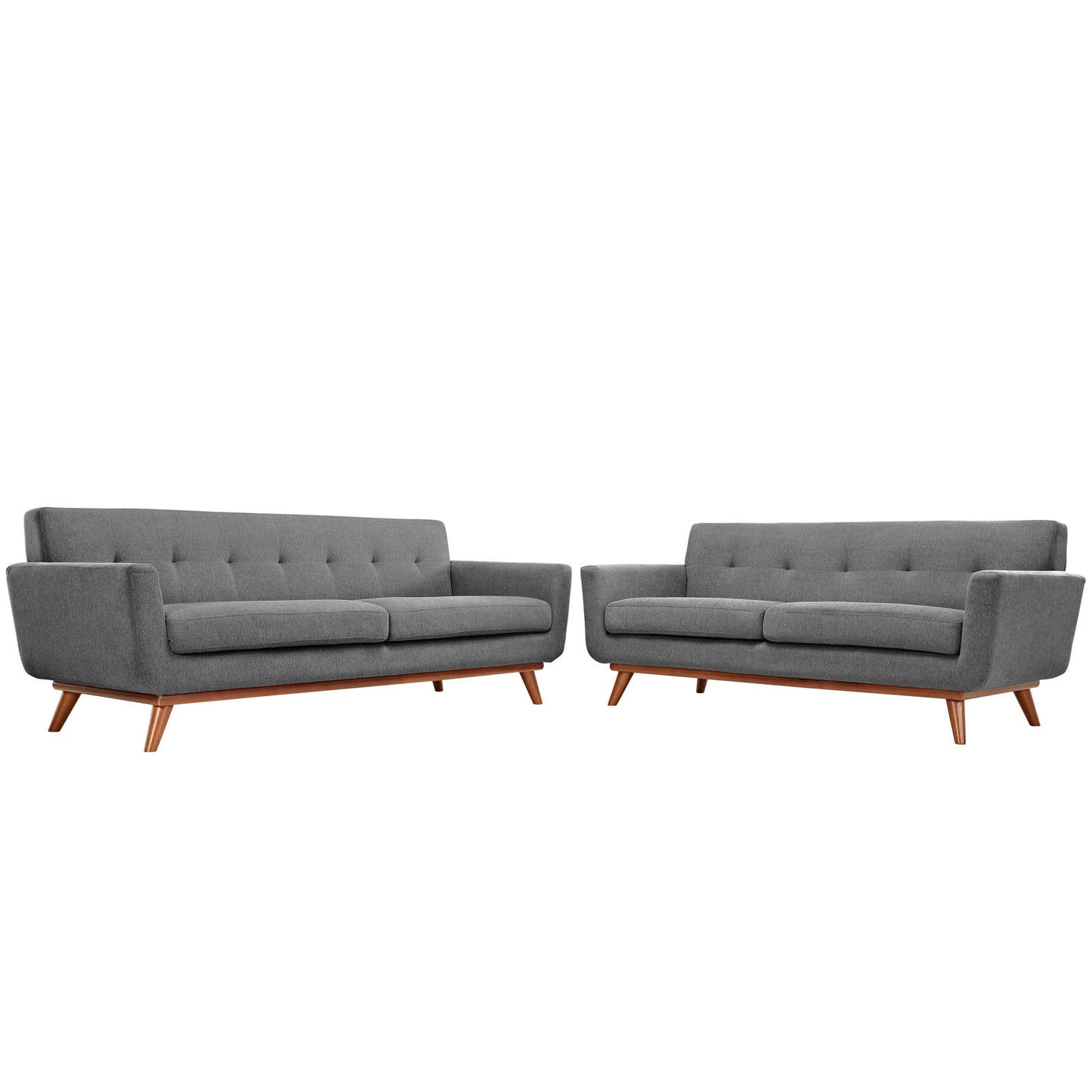 Engage Loveseat and Sofa Set of 2 by Modway EEI-1348-GRY