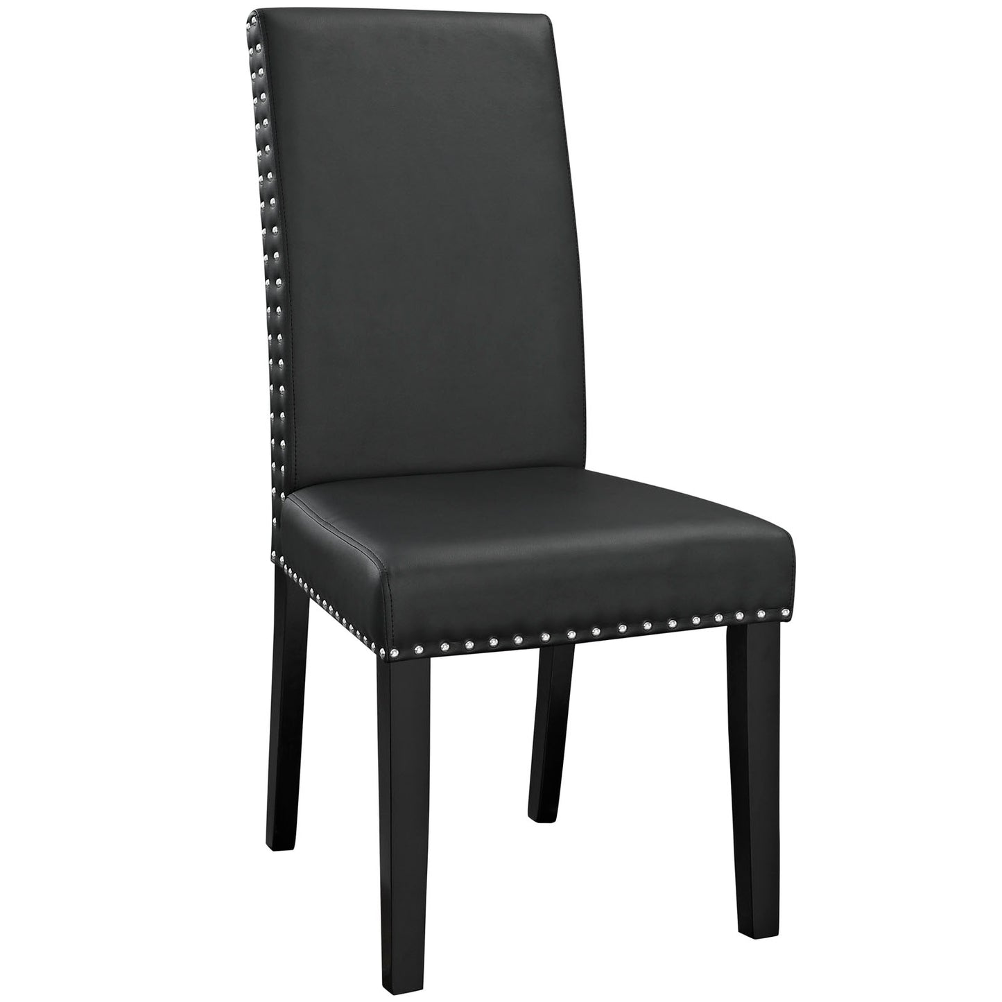 Parcel Dining Faux Leather Side Chair by Modway EEI-1491-BLK