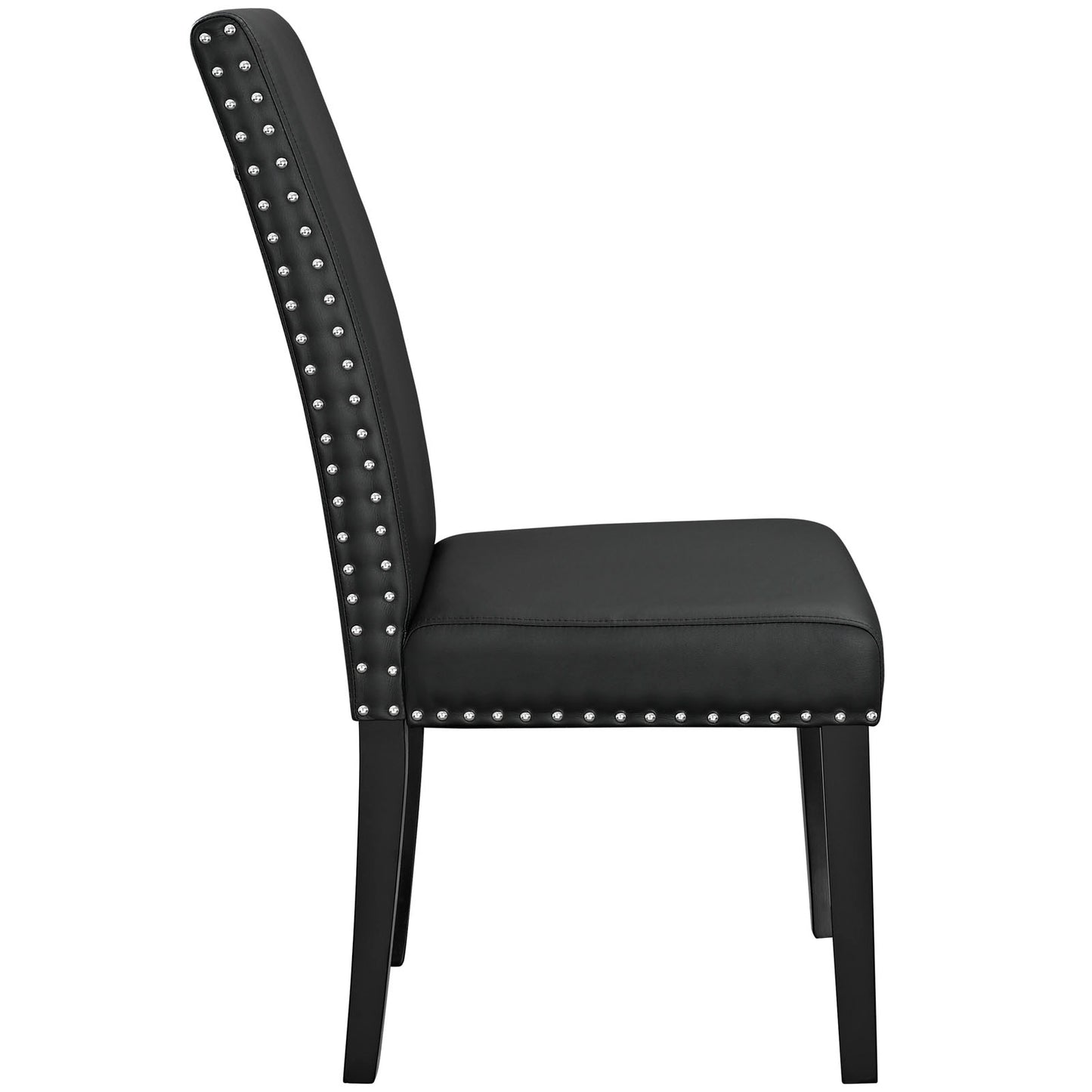 Parcel Dining Faux Leather Side Chair by Modway EEI-1491-BLK