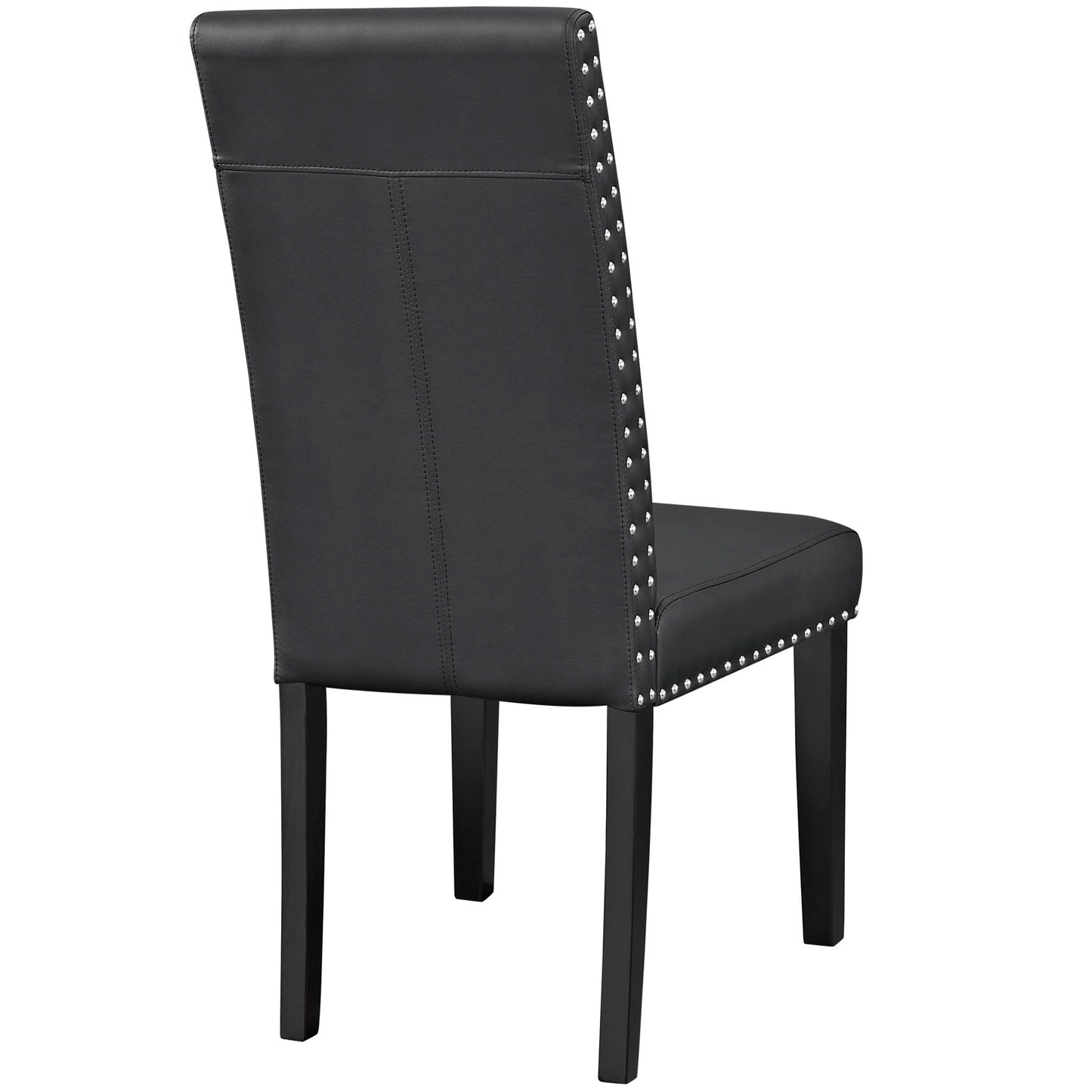 Parcel Dining Faux Leather Side Chair by Modway EEI-1491-BLK