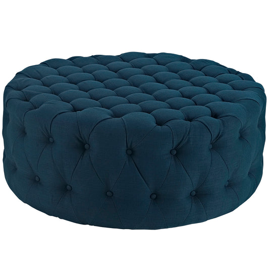 Amour Upholstered Fabric Ottoman by Modway EEI-2225-AZU