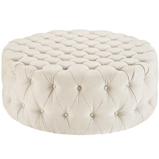 Amour Upholstered Fabric Ottoman by Modway EEI-2225-BEI