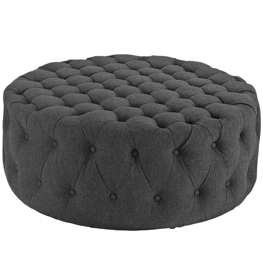 Amour Upholstered Fabric Ottoman by Modway EEI-2225-GRY